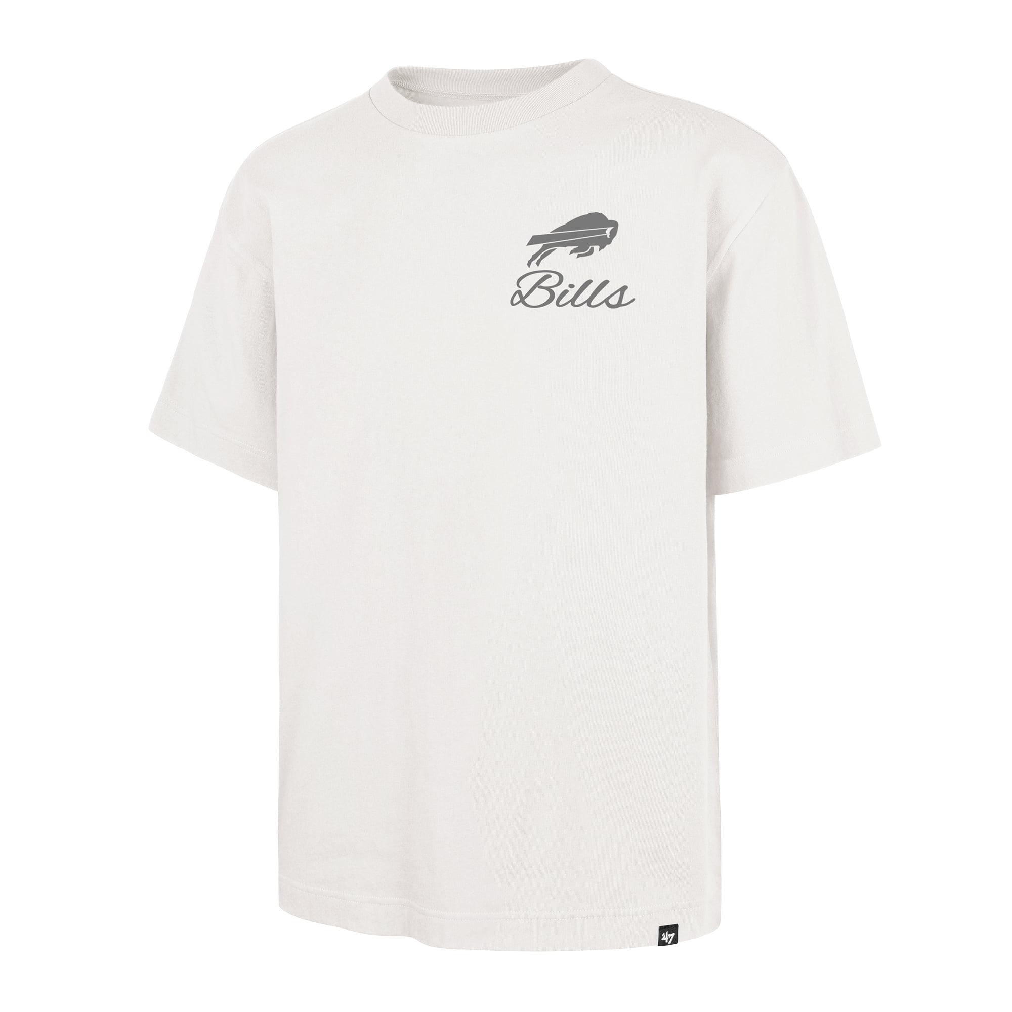 Men's '47 Off White Buffalo Bills Photon Dust Foundation T-Shirt