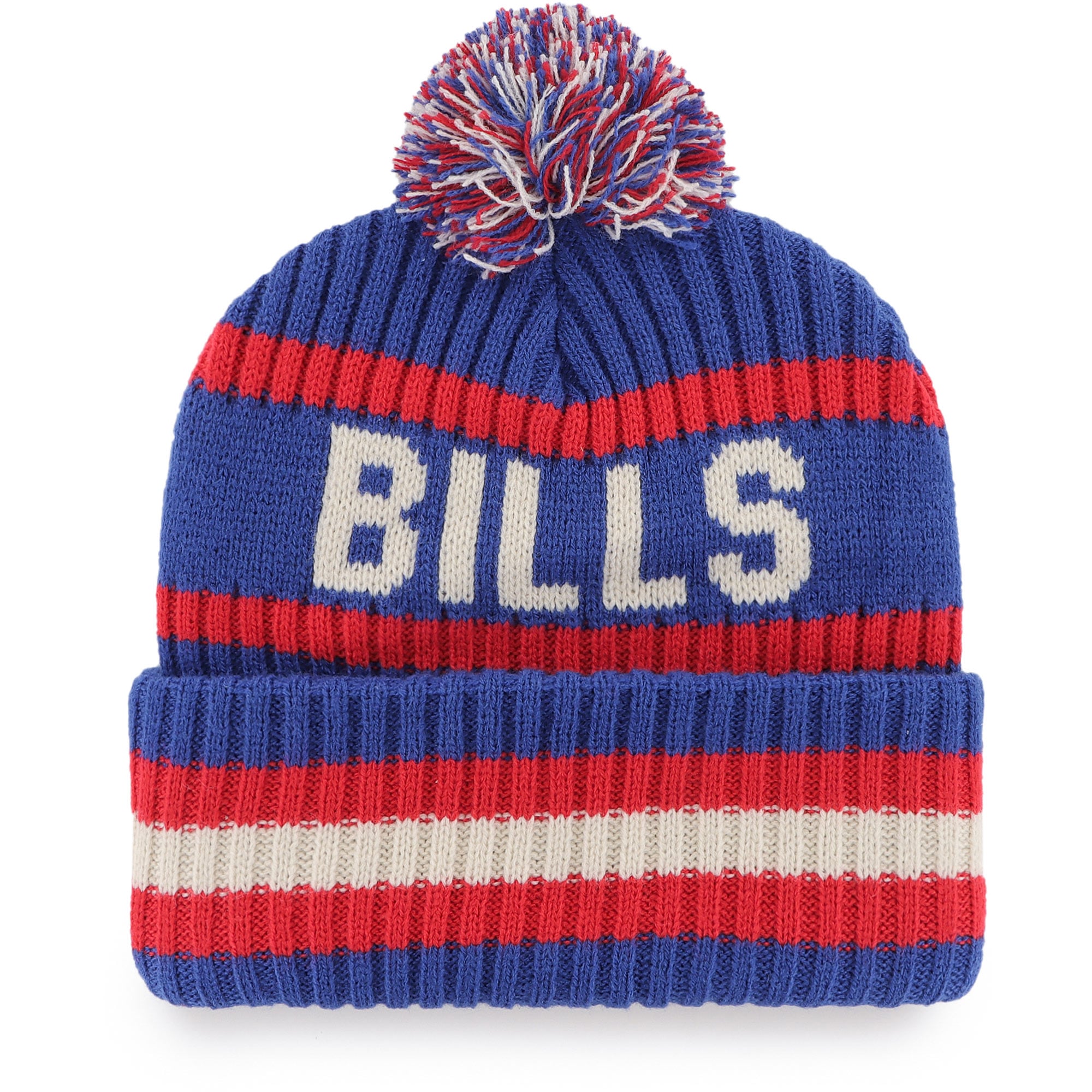 Bonnet à revers Bering Royal Buffalo Bills '47 pour homme, avec pompon
