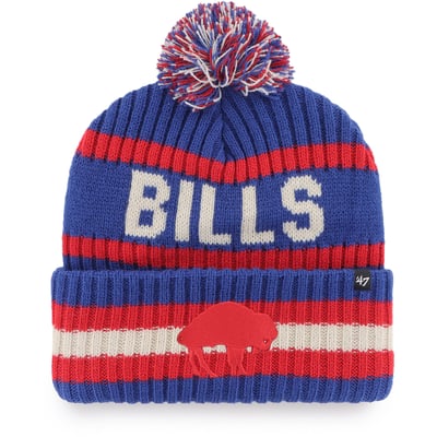 Buffalo Bills '47 Bering Cuffed Knit Hat with Pom - Royal