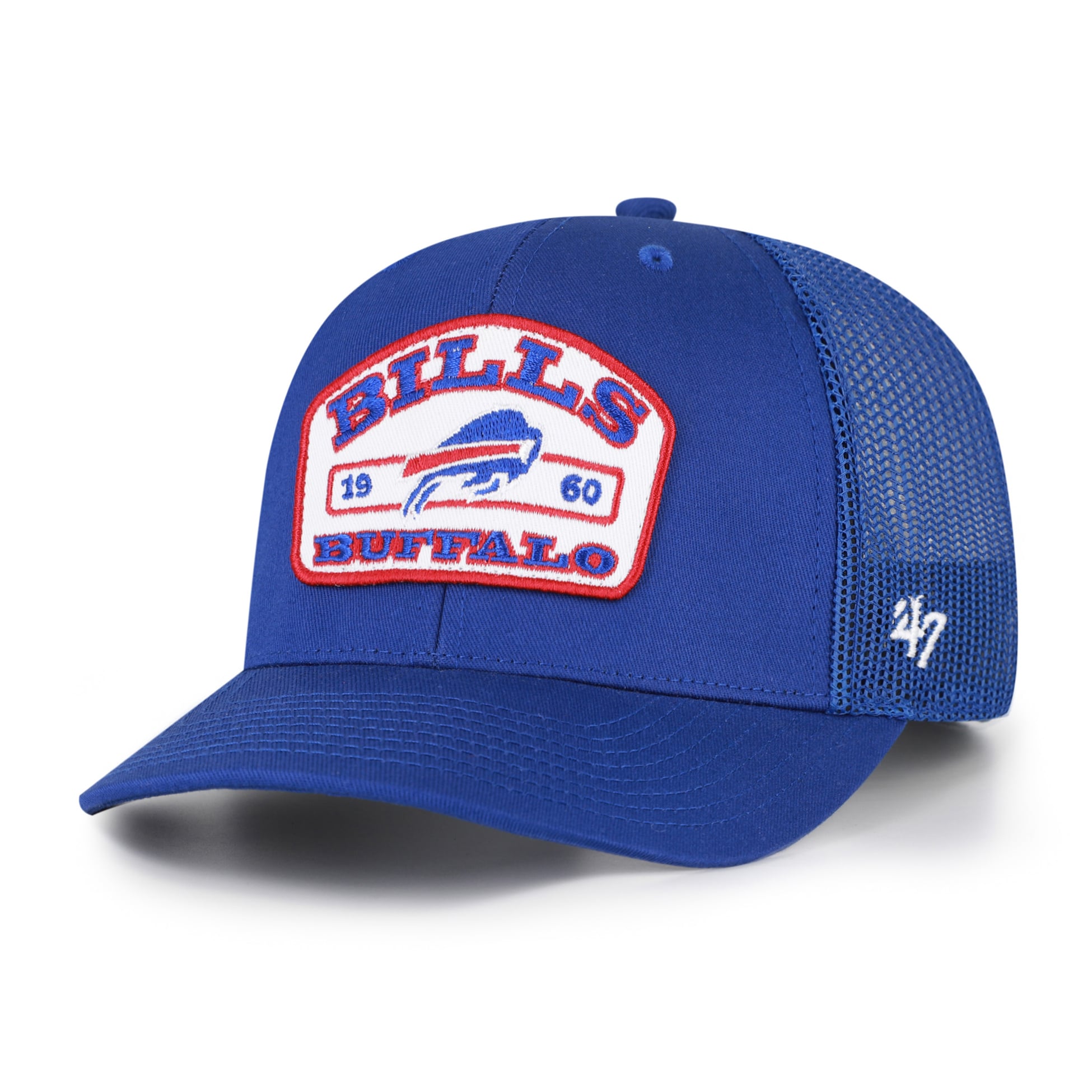 Men's '47 Royal Buffalo Bills Roadway Adjustable Trucker Hat