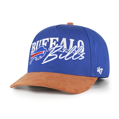 Buffalo Bills '47 Scribe Line Hitch Adjustable Hat - Royal/Brown