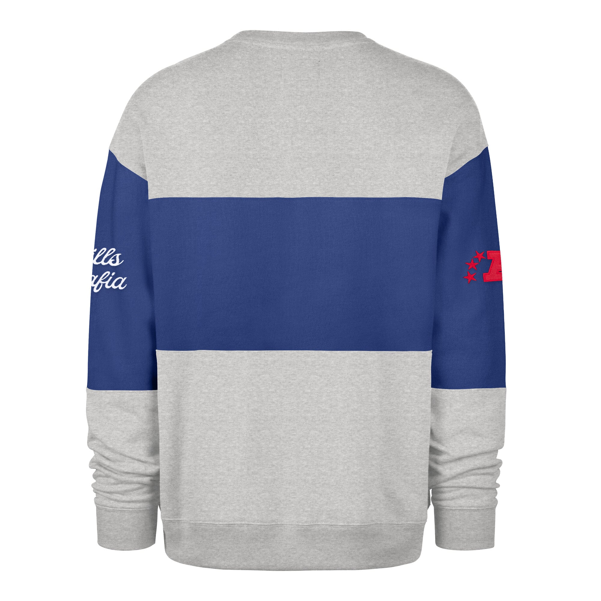 Sweat-shirt homme '47 Royal/Gris chiné Buffalo Bills Blockfield Maximalist