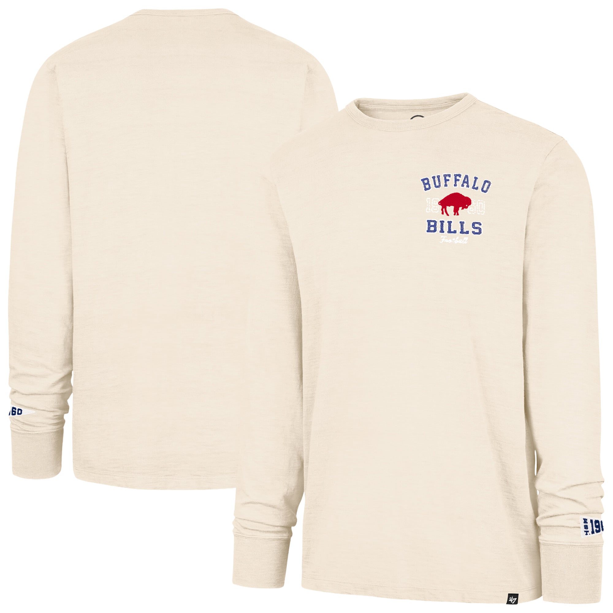 T-shirt à manches longues Buffalo Bills beige '47 pour homme