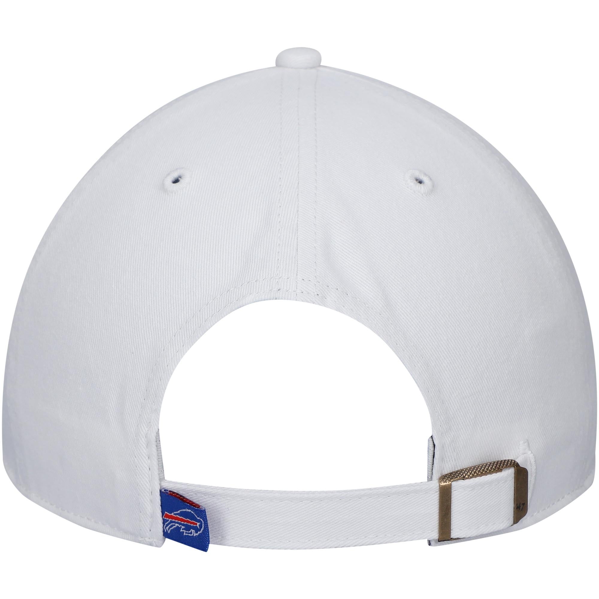 Casquette réglable '47 Buffalo Bills blanche avec logo Clean Up pour homme