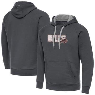Buffalo Bills Antigua Woodland Camo Victory Hoodie - Charcoal