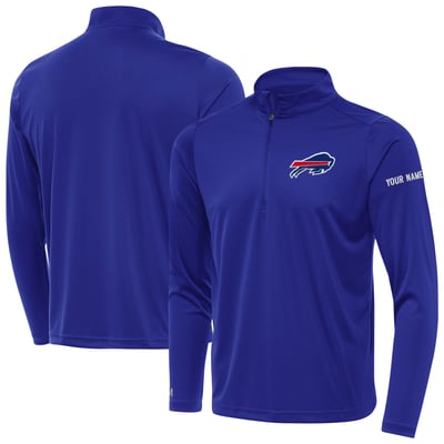 Buffalo Bills Antigua  Personalized Tribute Quarter-Zip Pullover - Royal