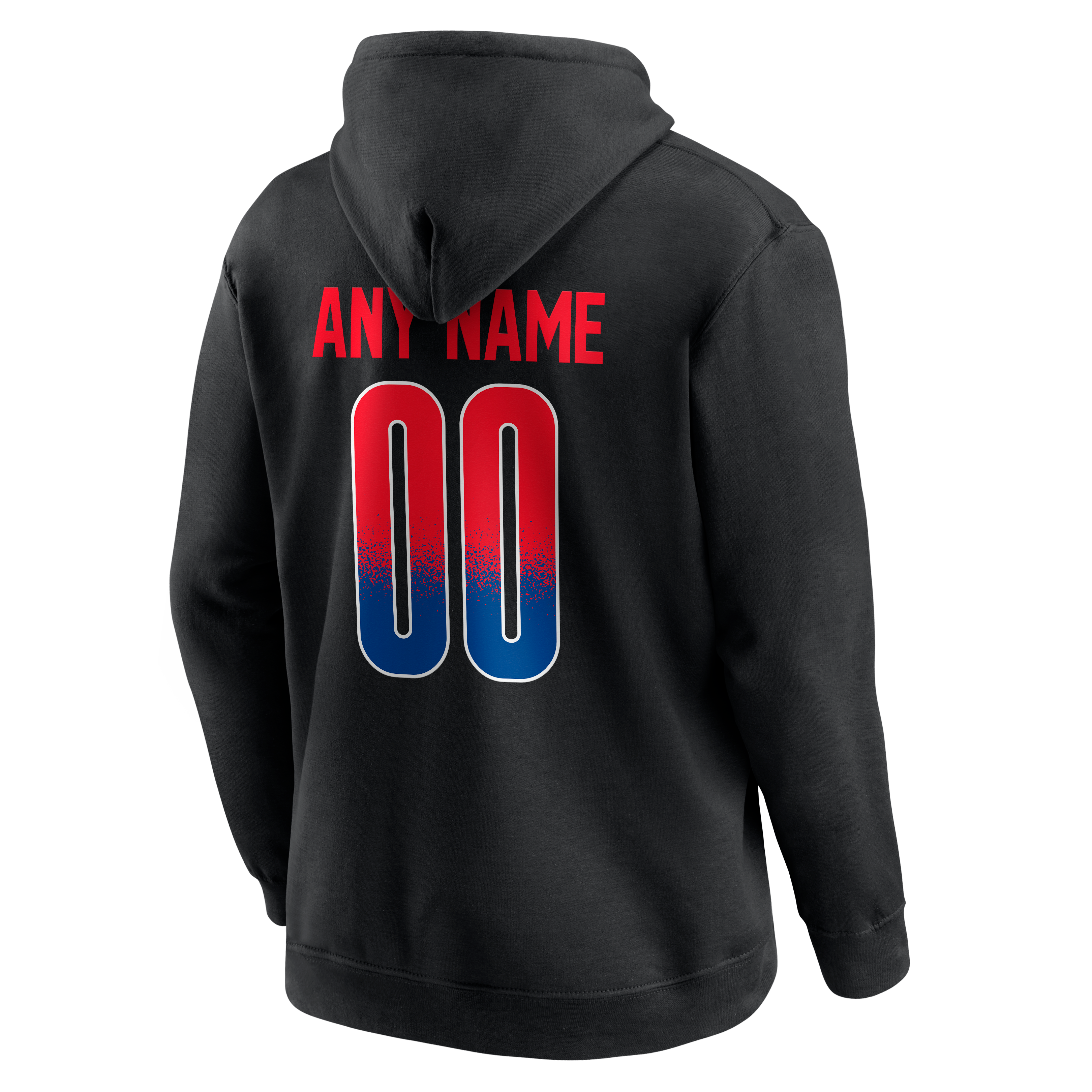 Men's Black Buffalo Bills Home Field Pop Personalized Name & Number Hoodie