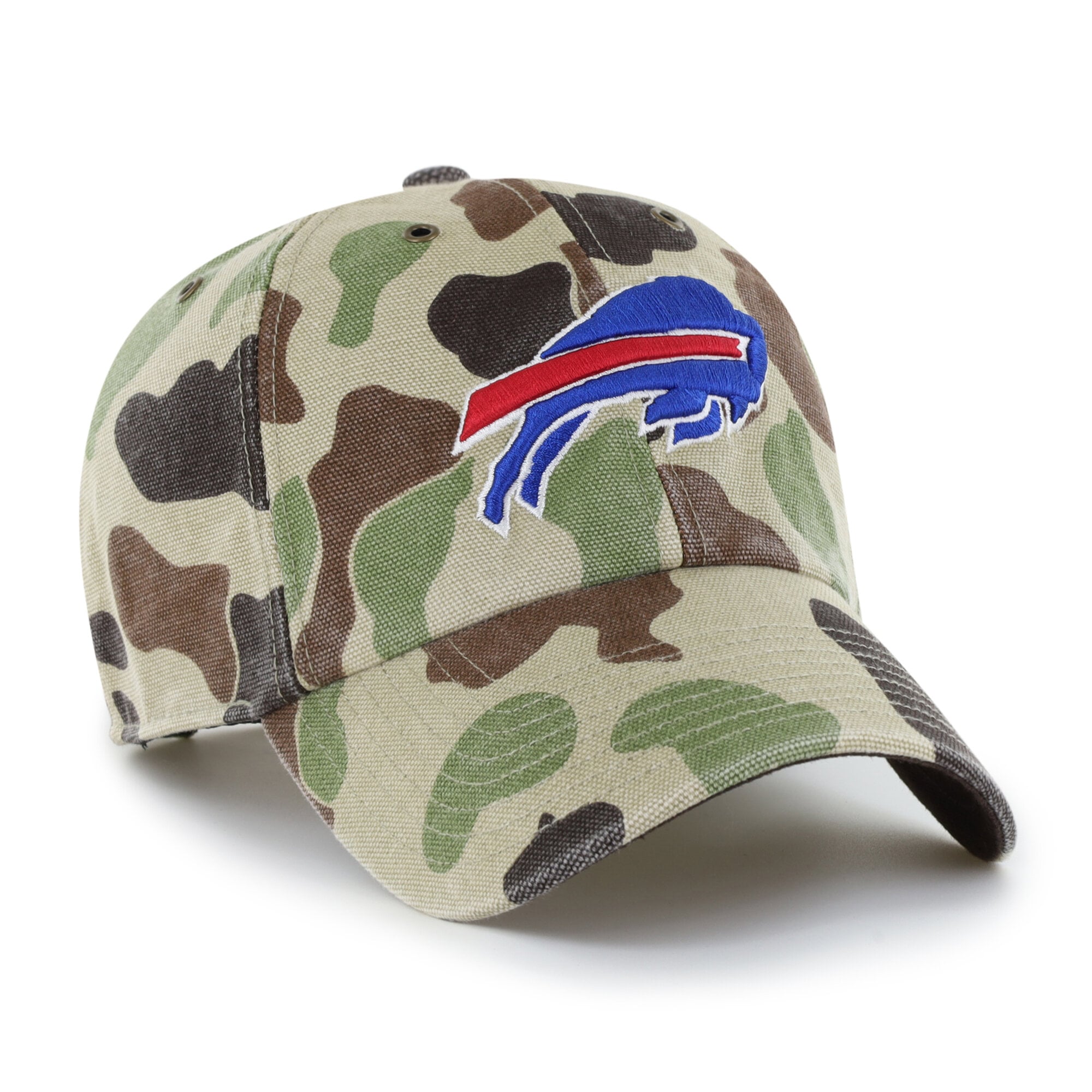 Casquette ajustable Carhartt x '47 Duck Camo Buffalo Bills Clean Up pour homme