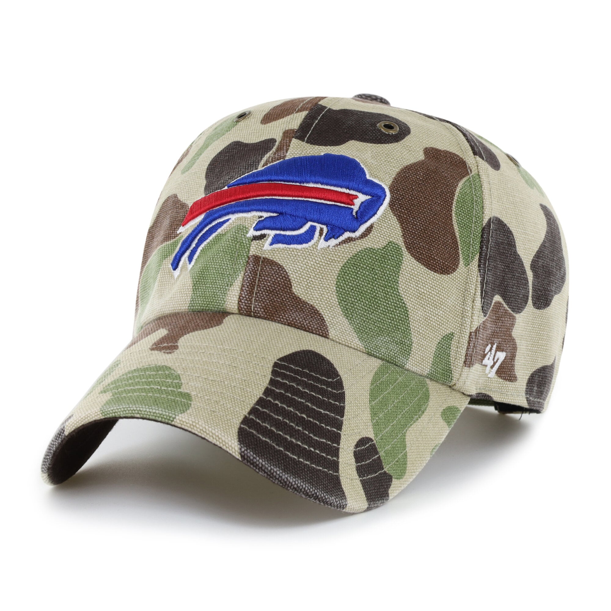 Casquette ajustable Carhartt x '47 Duck Camo Buffalo Bills Clean Up pour homme