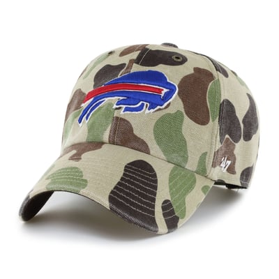 Buffalo Bills Carhartt x '47 Clean Up Adjustable Hat - Duck Camo