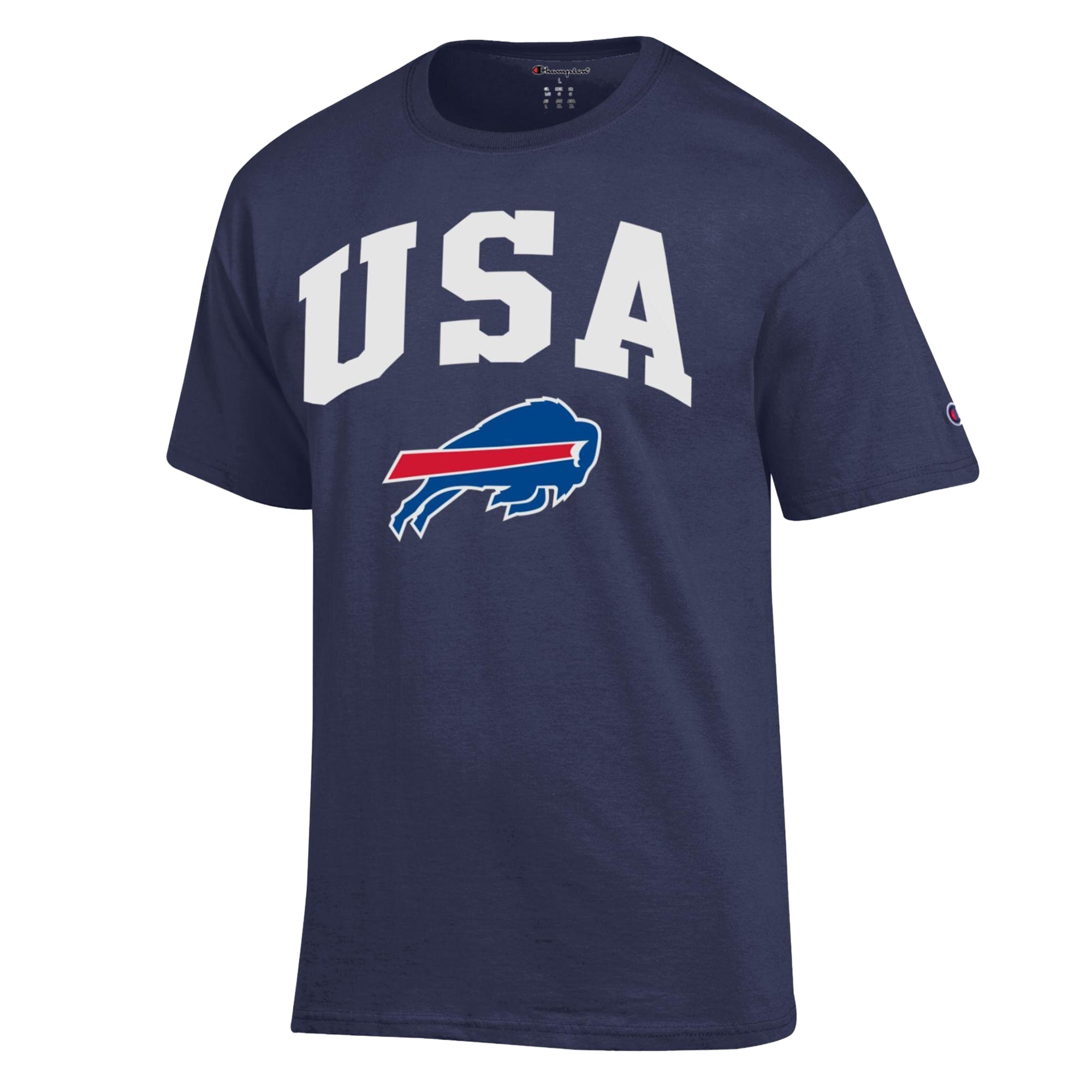 T-shirt Champion bleu marine Buffalo Bills Americana pour homme