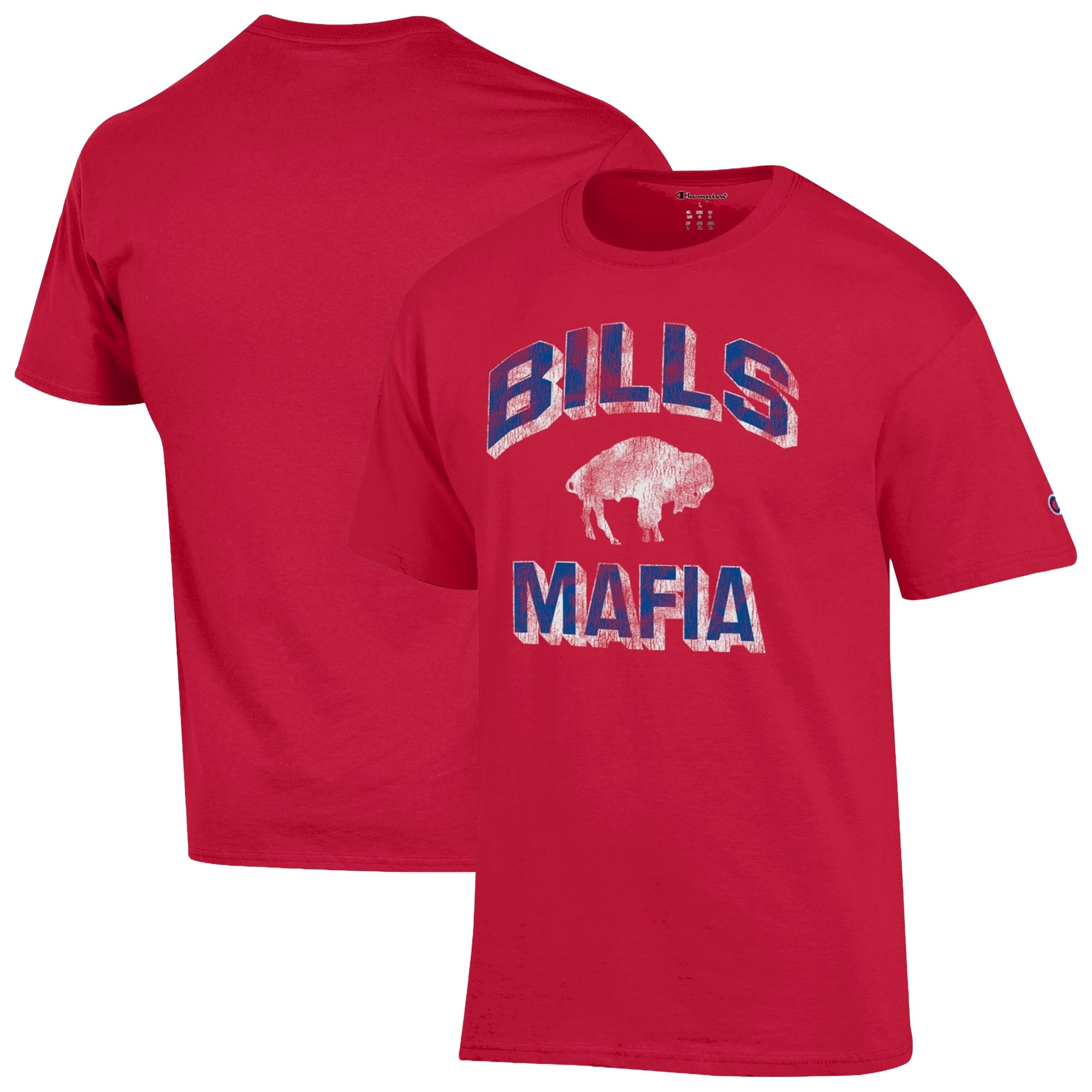 T-shirt Champion rouge Buffalo Bills Mafia pour homme