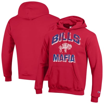  Buffalo Bills Champion Eco Powerblend Hoodie - Red