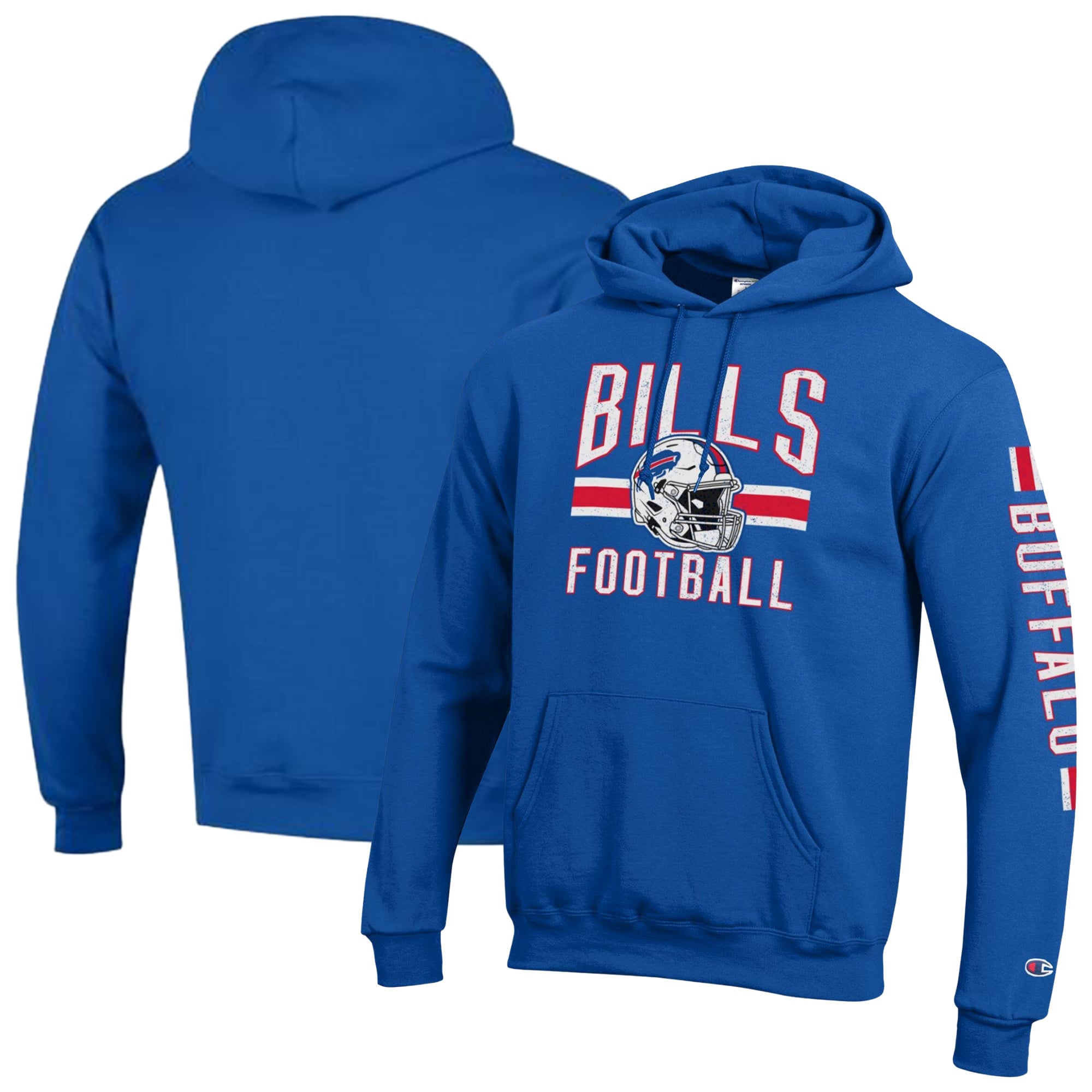 Men's Champion Royal Buffalo Bills Powerblend Hoodie