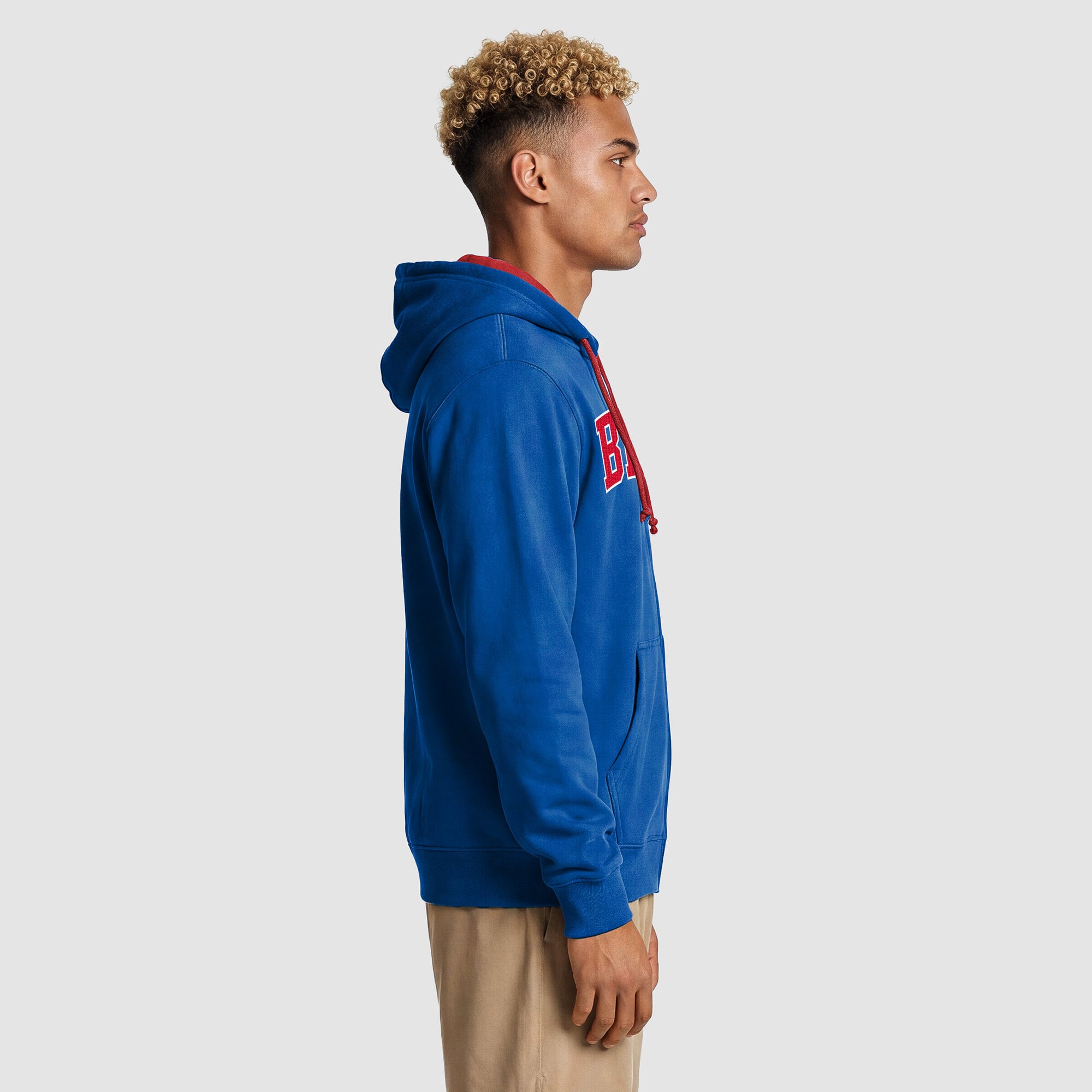 Men's Champion  Royal/Red Buffalo Bills Full-Zip Hoodie