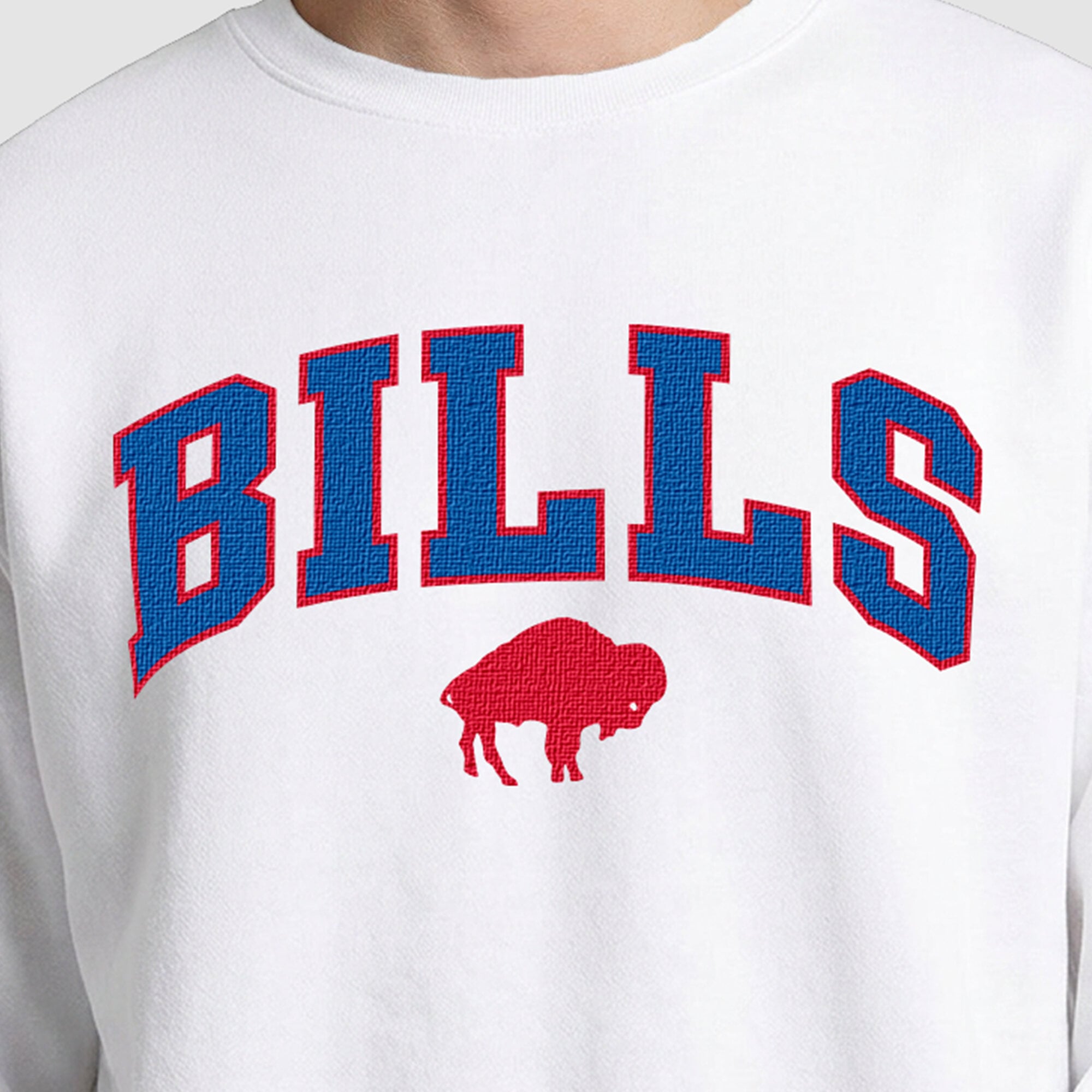 Sweat-shirt Champion blanc à doublure contrastée pour homme