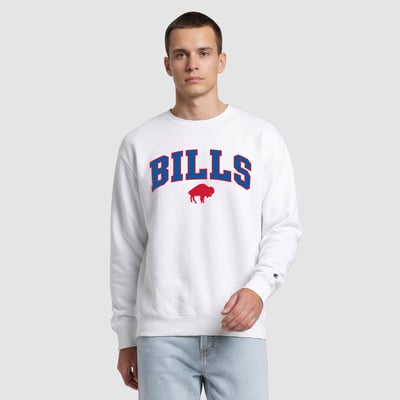  Buffalo Bills Champion Contrast Lined Sweatshirt - White