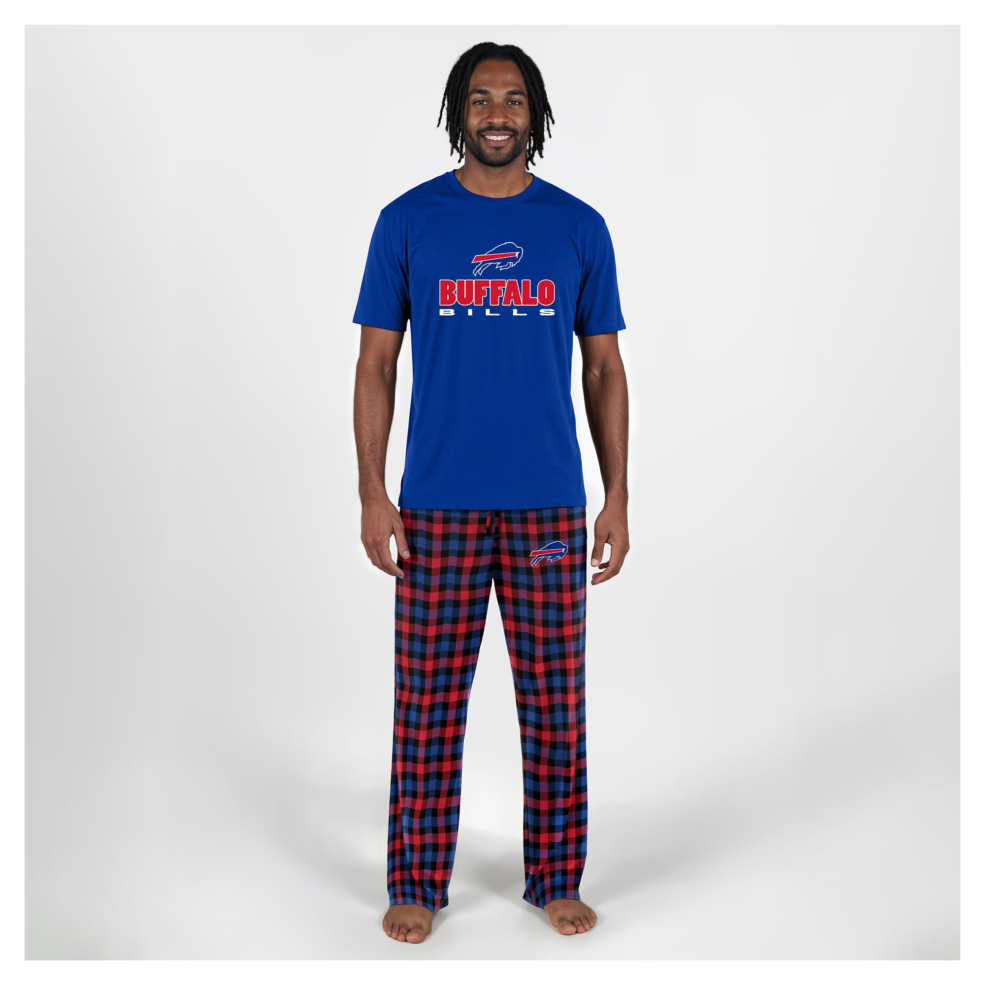 Men's Concepts Sport Royal Buffalo Bills Big & Tall Highland Sleep Set