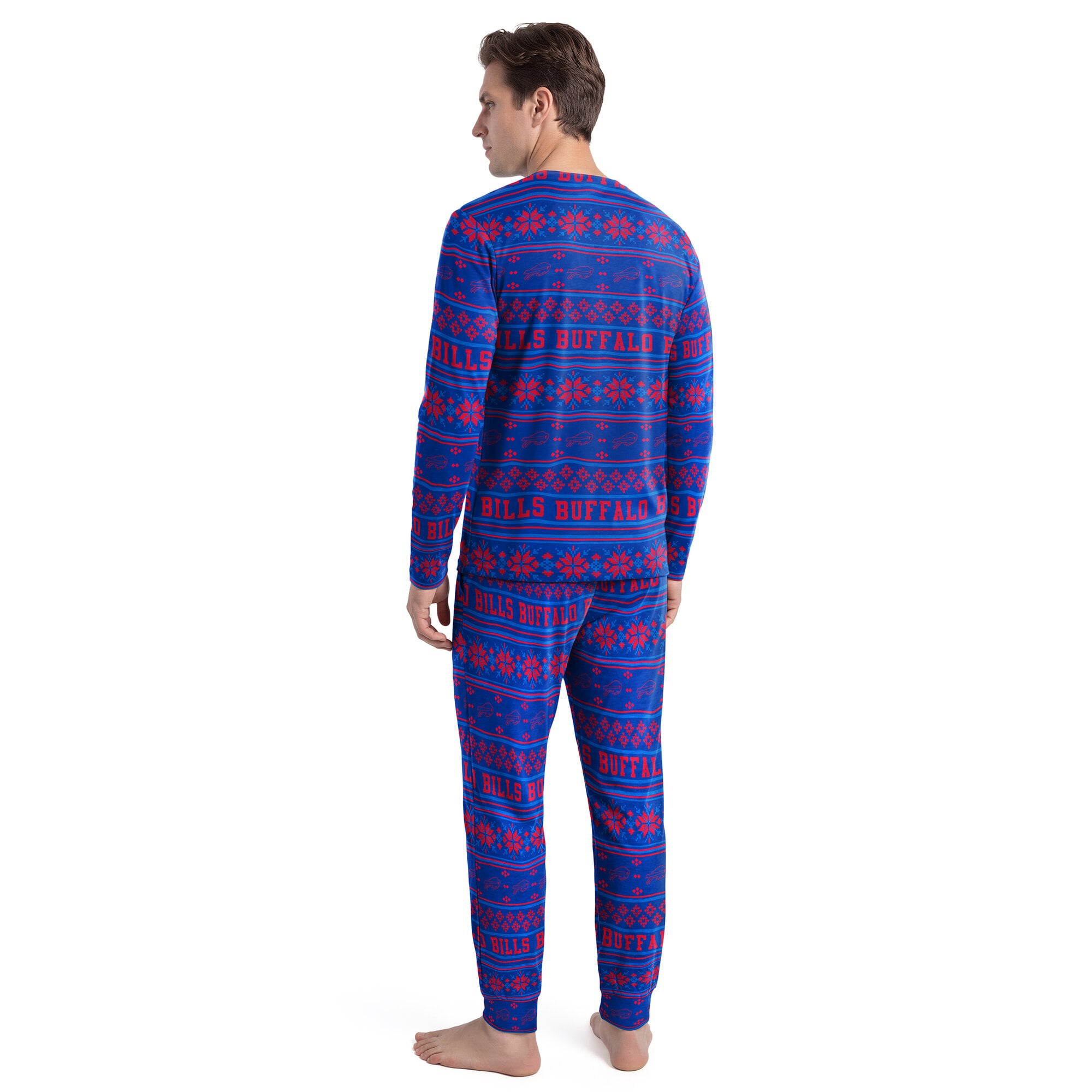 Ensemble t-shirt à manches longues et pantalon Concepts Sport Royal Buffalo Bills Jubilee pour homme
