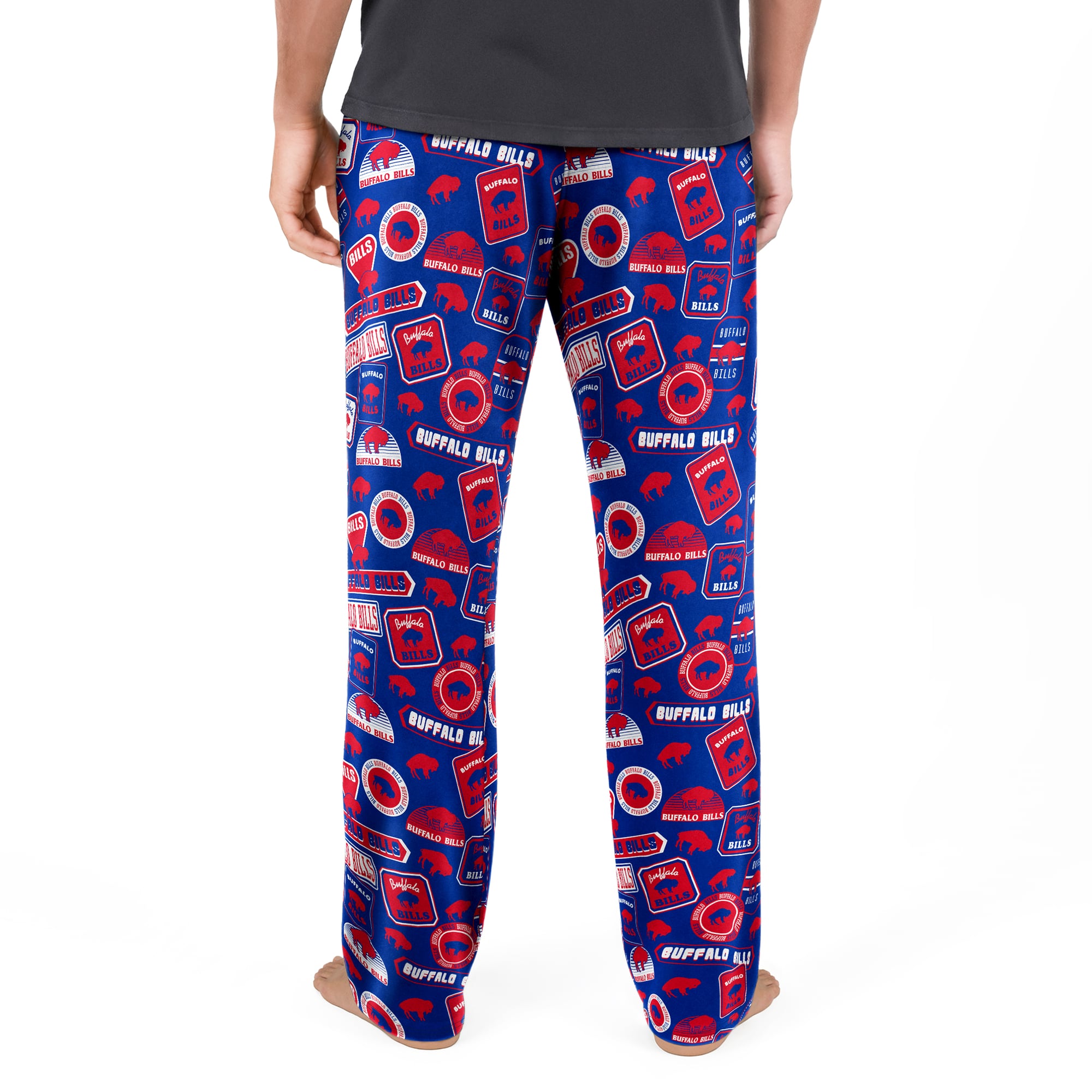 Men's Concepts Sport Royal Buffalo Bills Throwback Logo Grady Sleep Pants