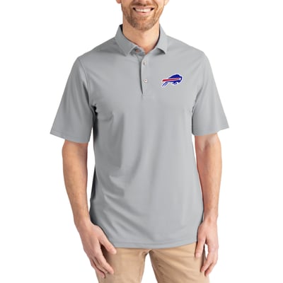 Buffalo Bills Cutter & Buck Virtue Eco Pique Recycled Polo - Gray
