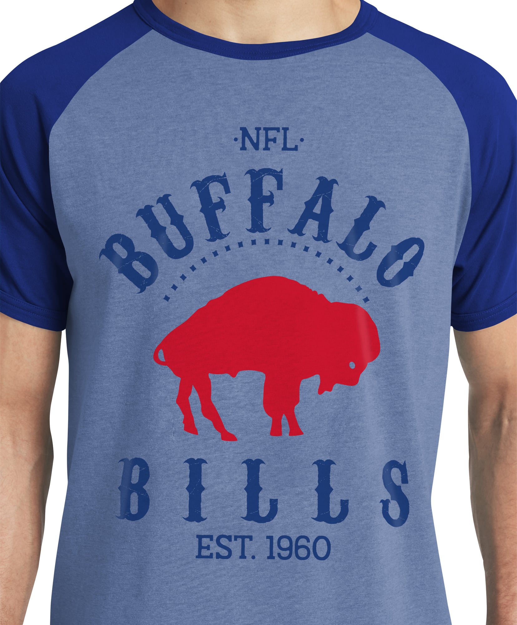 T-shirt raglan pour homme Darius Rucker Collection by Fanatics Royal Buffalo Bills