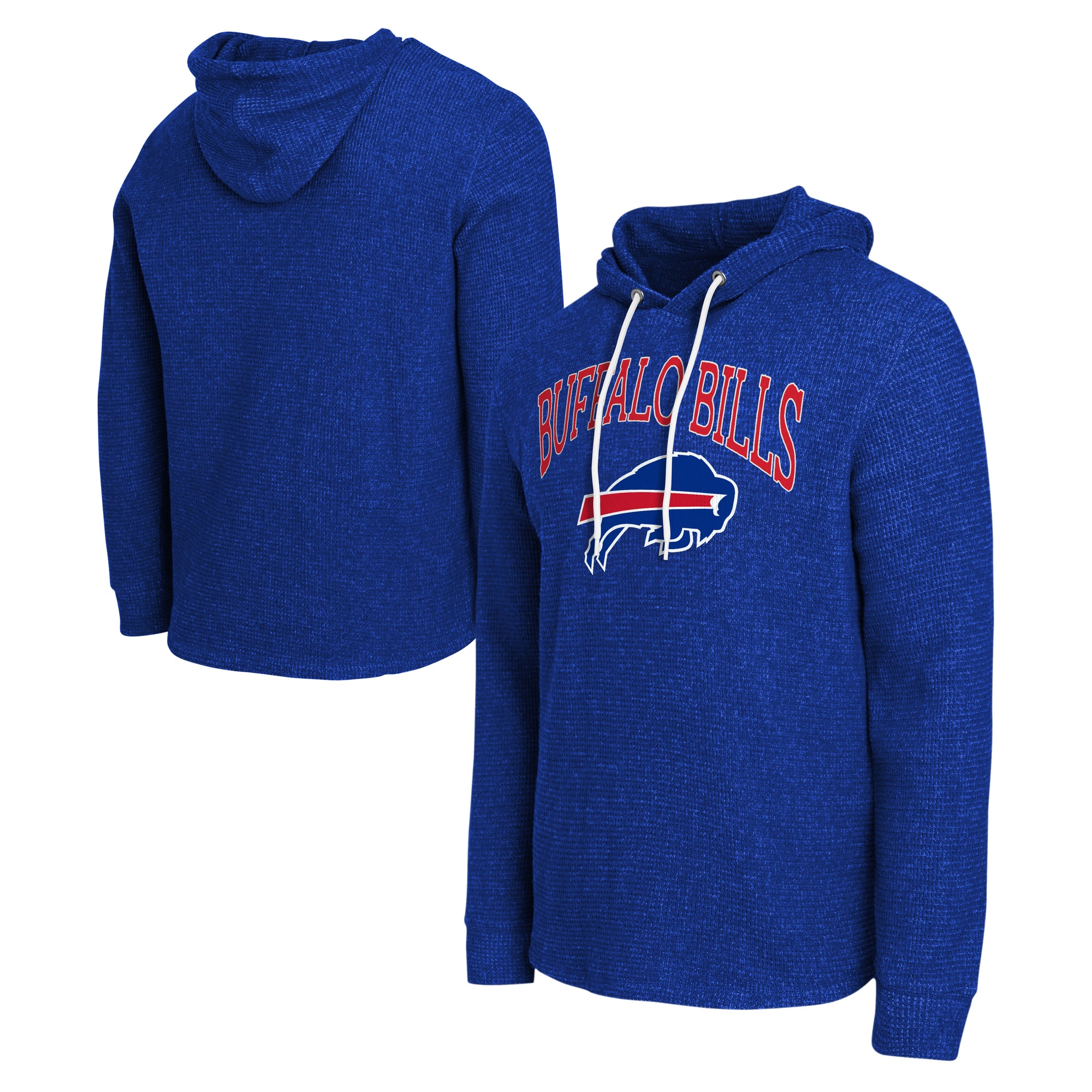 Collection Darius Rucker pour homme par Fanatics Royal Buffalo Bills T-shirt à manches longues en maille gaufrée et mélange de trois tissus