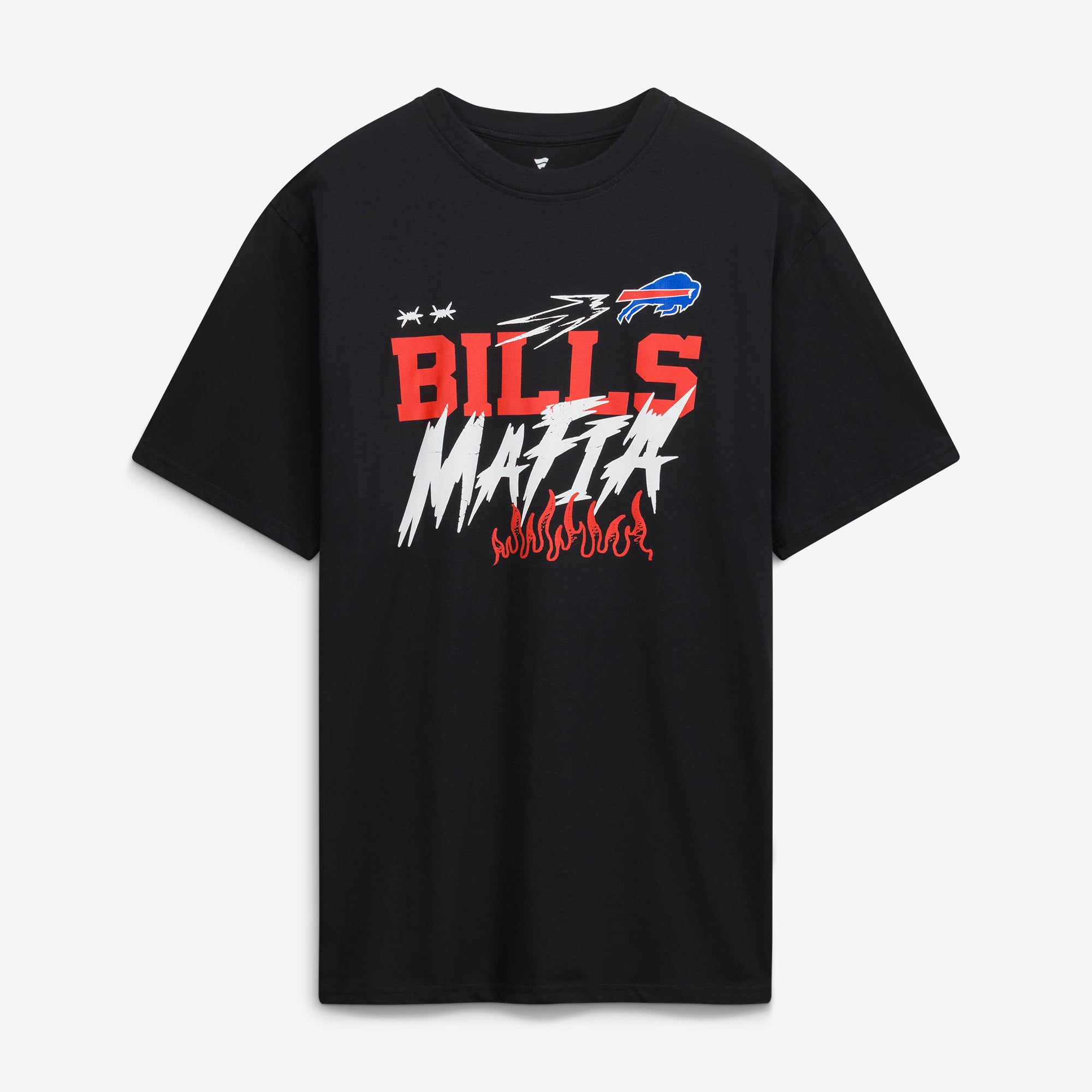 T-shirt Fanatics Black Buffalo Bills pour hommes, grandes tailles, style Mafia