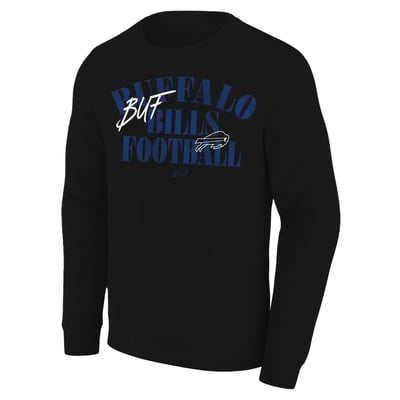 Buffalo Bills Fanatics Big & Tall Relaxed Halftime Lead Sweatshirt - Black