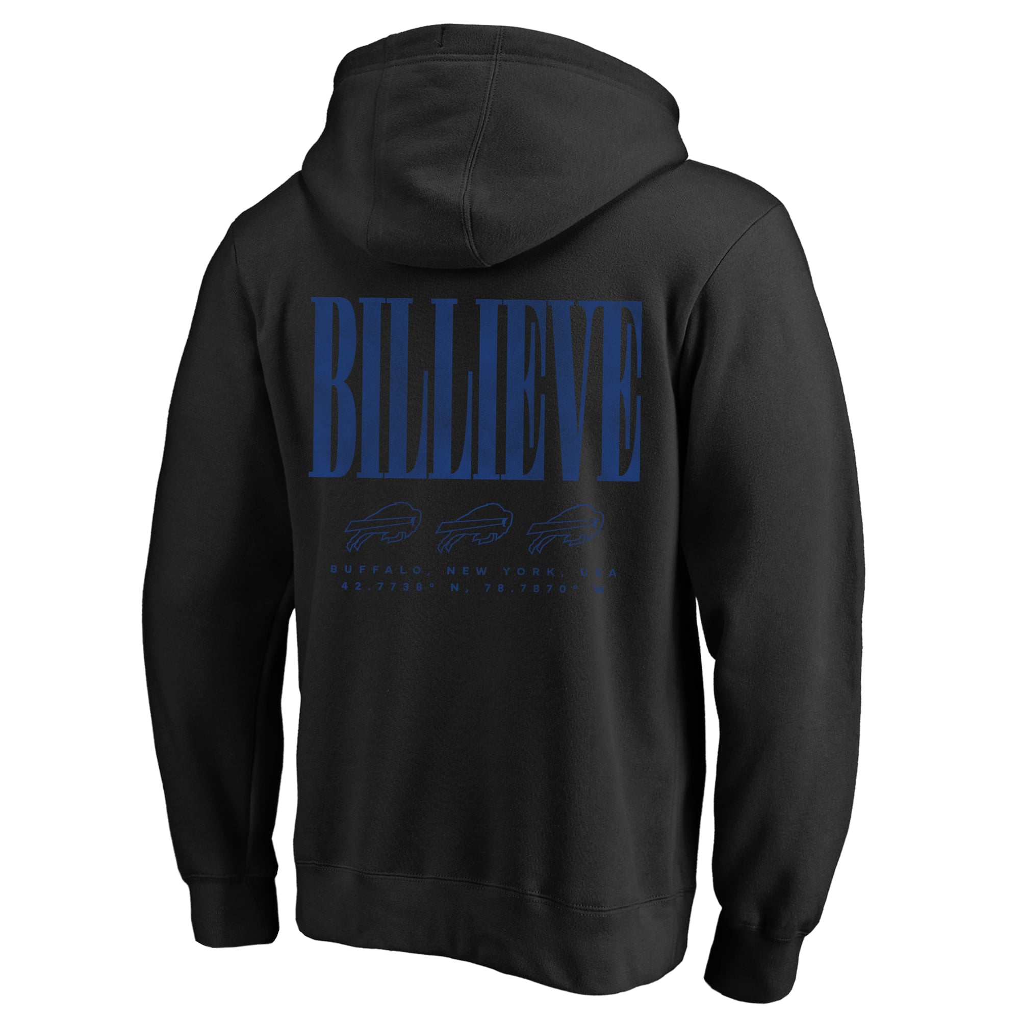 Men's Fanatics Black Buffalo Bills Big & Tall Relaxed Intense Rivalry Hoodie