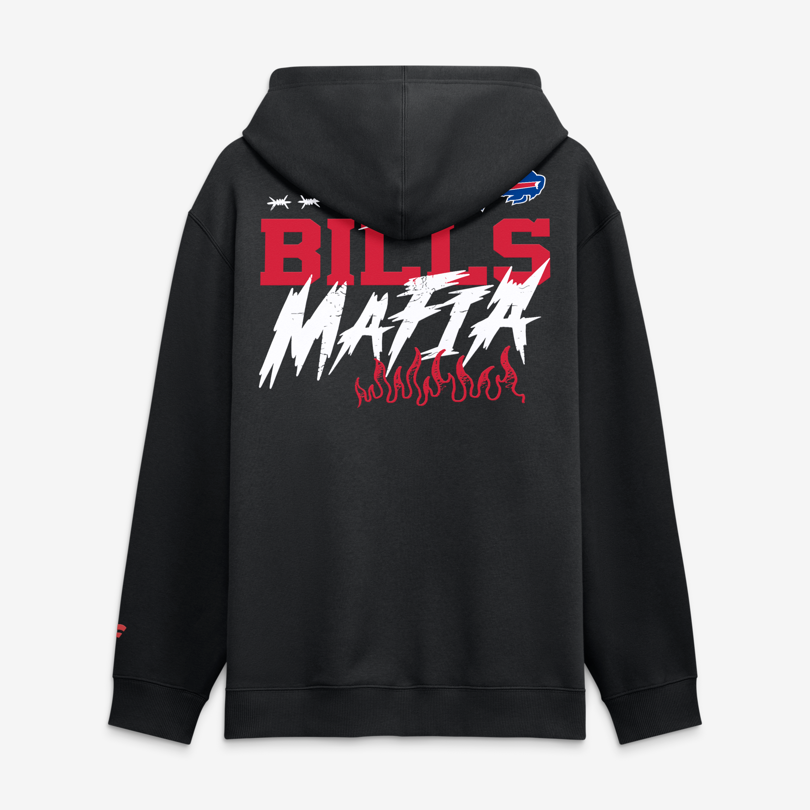 Sweat à capuche polaire Fanatics noir Buffalo Bills Mafia Legacy pour homme