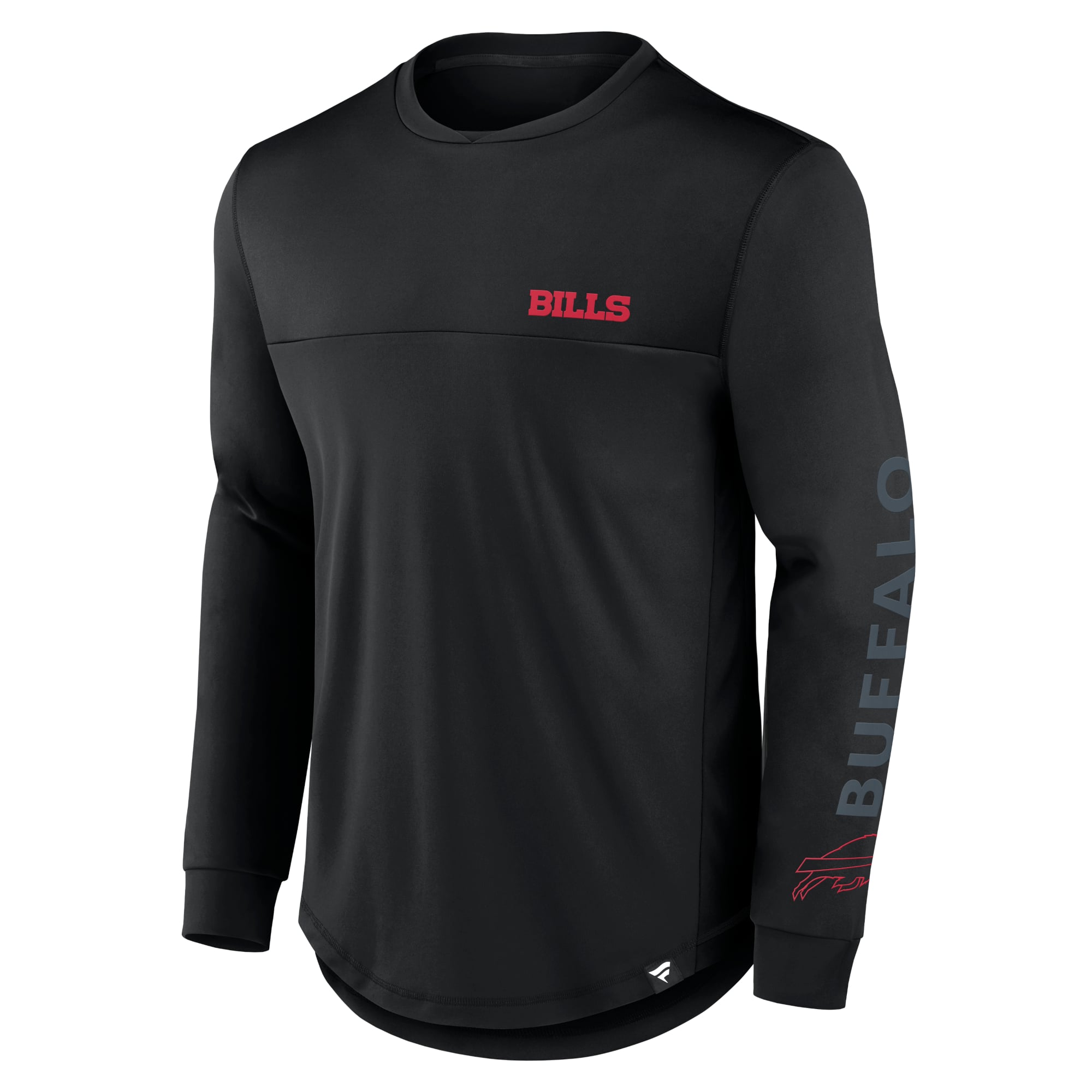 T-shirt à manches longues Fanatics Blackout pour homme, Buffalo Bills