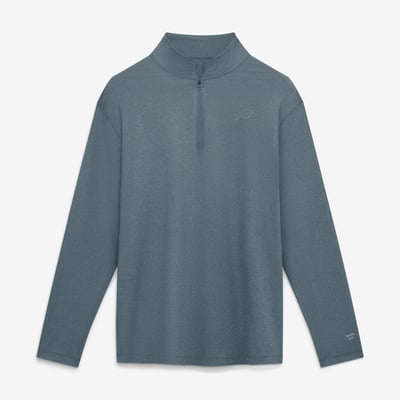 Buffalo Bills Fanatics Clutch Quarter-Zip Pullover - Gray