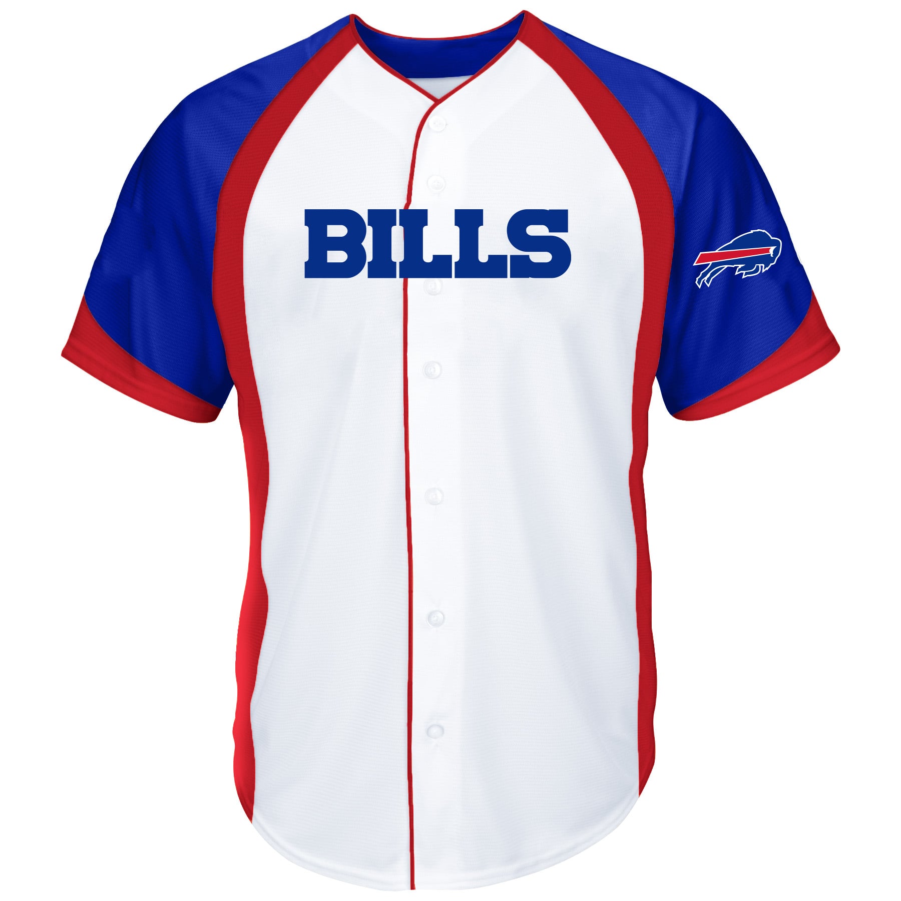 Men's Fanatics Josh Allen White Buffalo Bills Big & Tall Button-Up Baseball Jersey Top