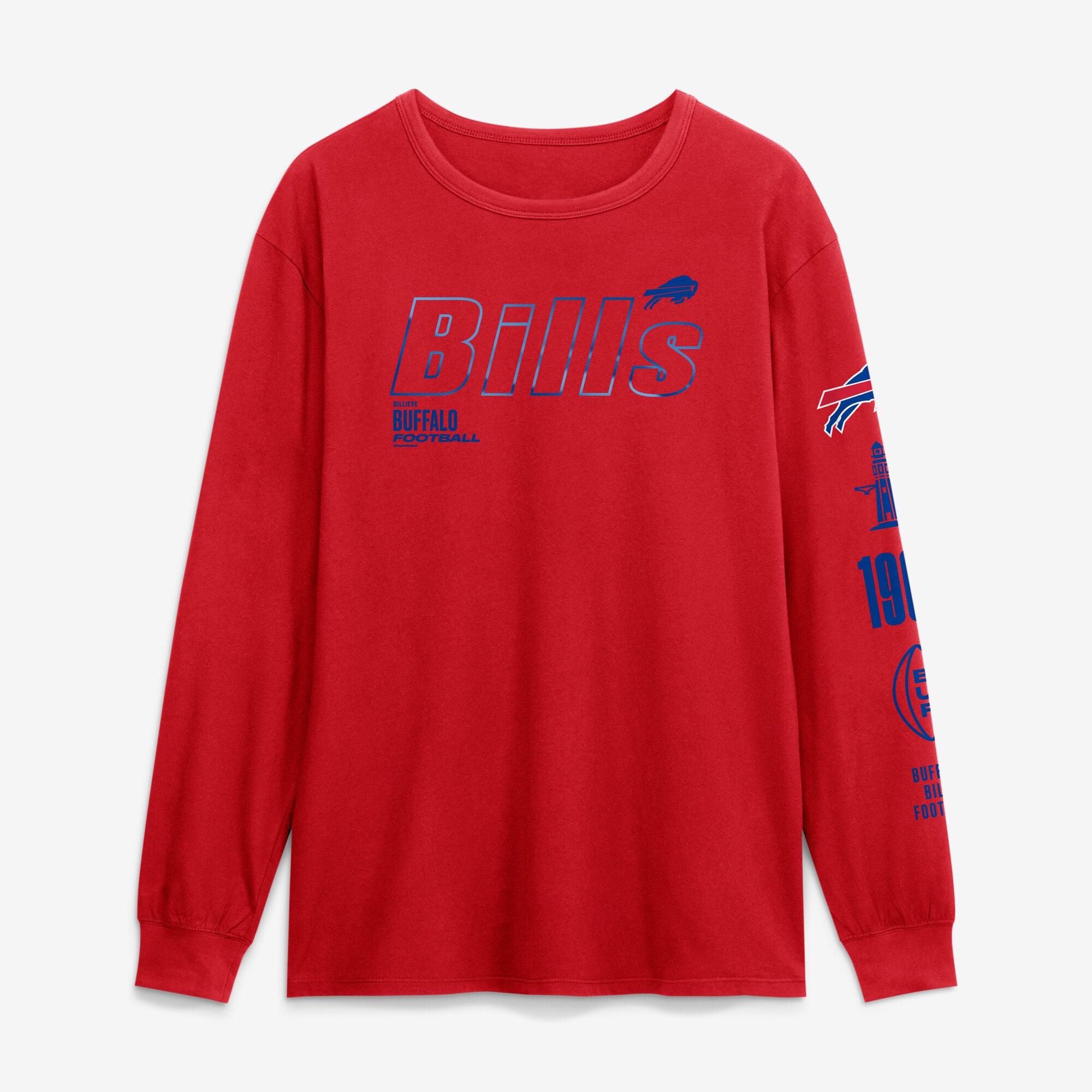 T-shirt à manches longues Fanatics Red Buffalo Bills Legacy pour homme