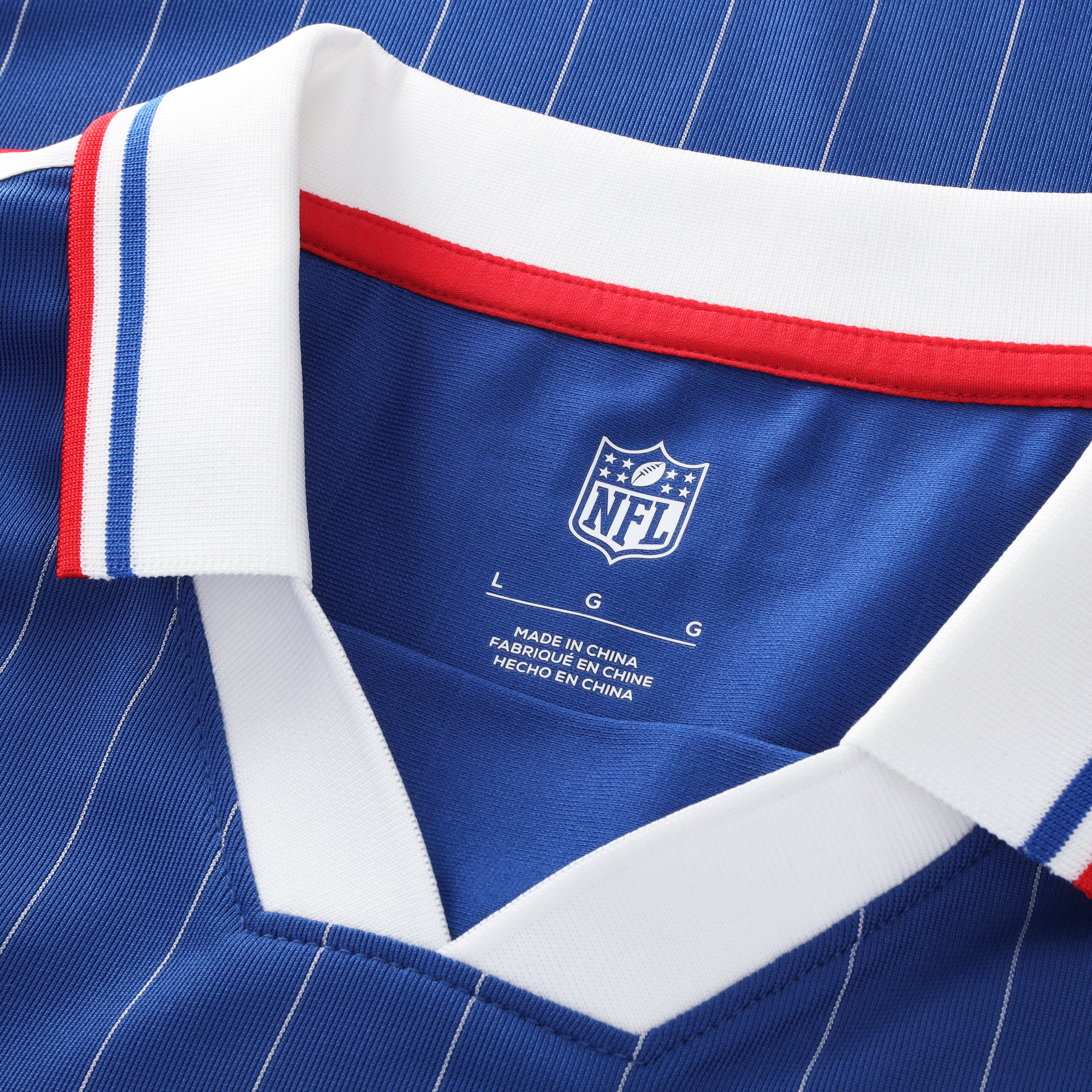 Men's Fanatics Royal Buffalo Bills Football x Collared Fan Top