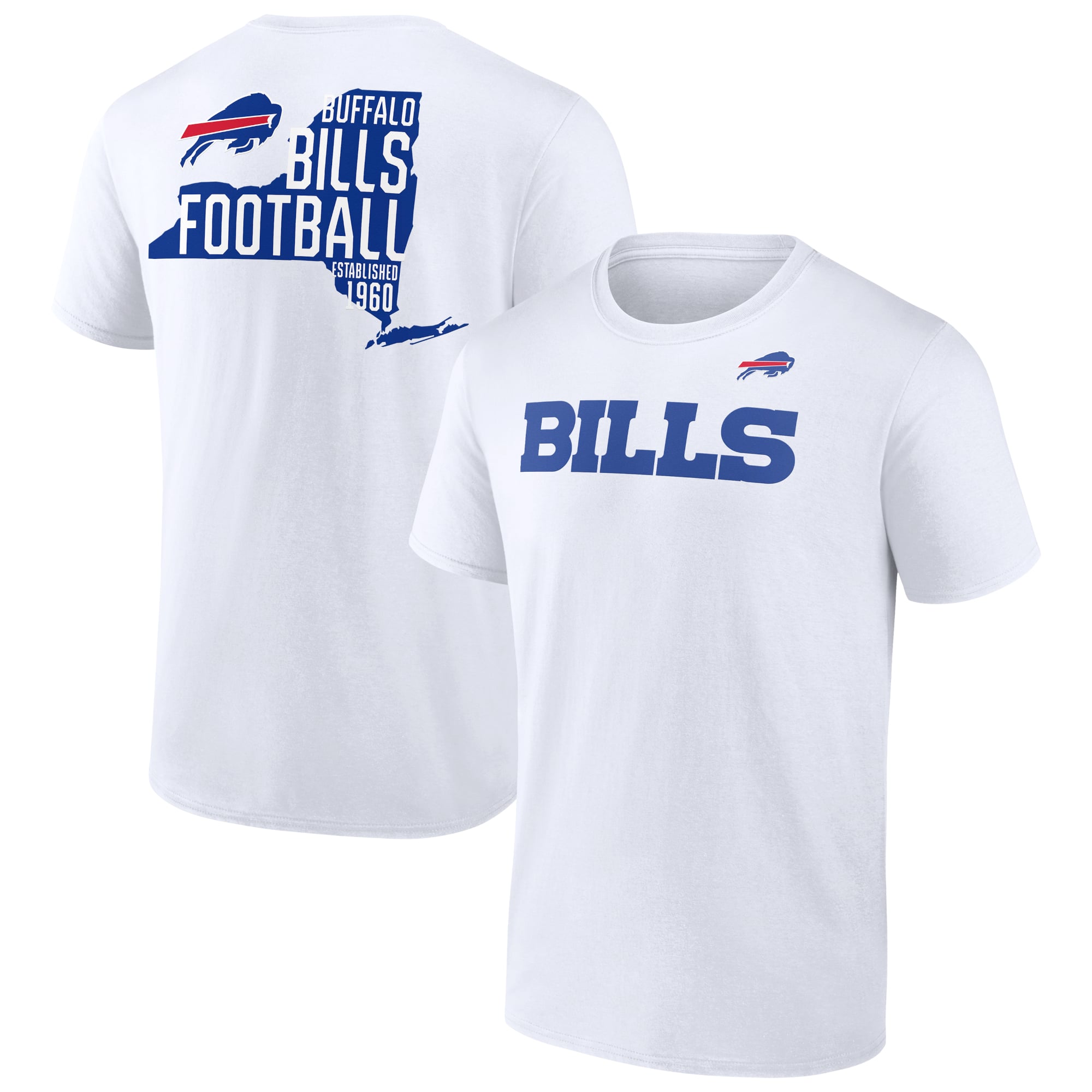 Men's Fanatics White Buffalo Bills Big & Tall Hot Shot T-Shirt