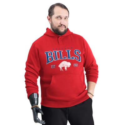 Buffalo Bills G-III Sports by Carl Banks Adaptive Team Spirit Graphic Fleece Pullover Hoodie - Red