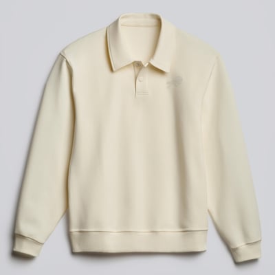  Buffalo Bills lululemon Grand Standard Long Sleeve Polo - Coconut Ivory