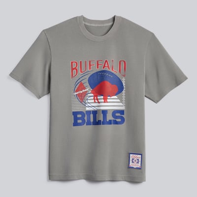 Buffalo Bills lululemon Heavyweight Cotton T-Shirt - Dilute Wash Pavement Grey