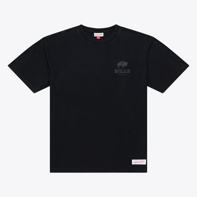 Buffalo Bills Mitchell & Ness Core Essentials Micro Logo T-Shirt - Black
