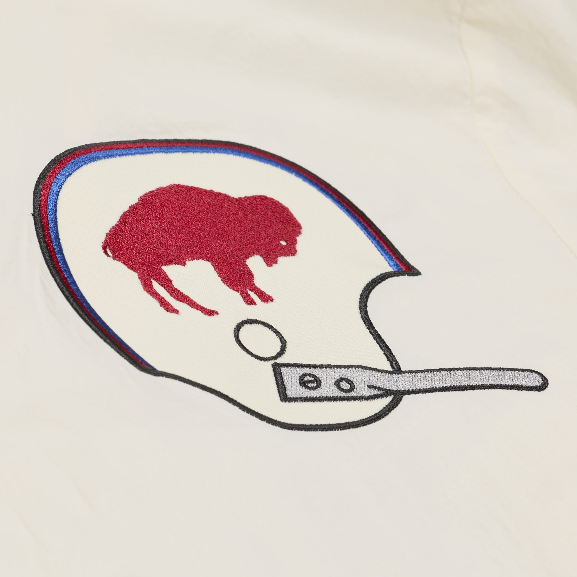 Men's Mitchell & Ness Cream Buffalo Bills Retro Roots Coaches Jacket