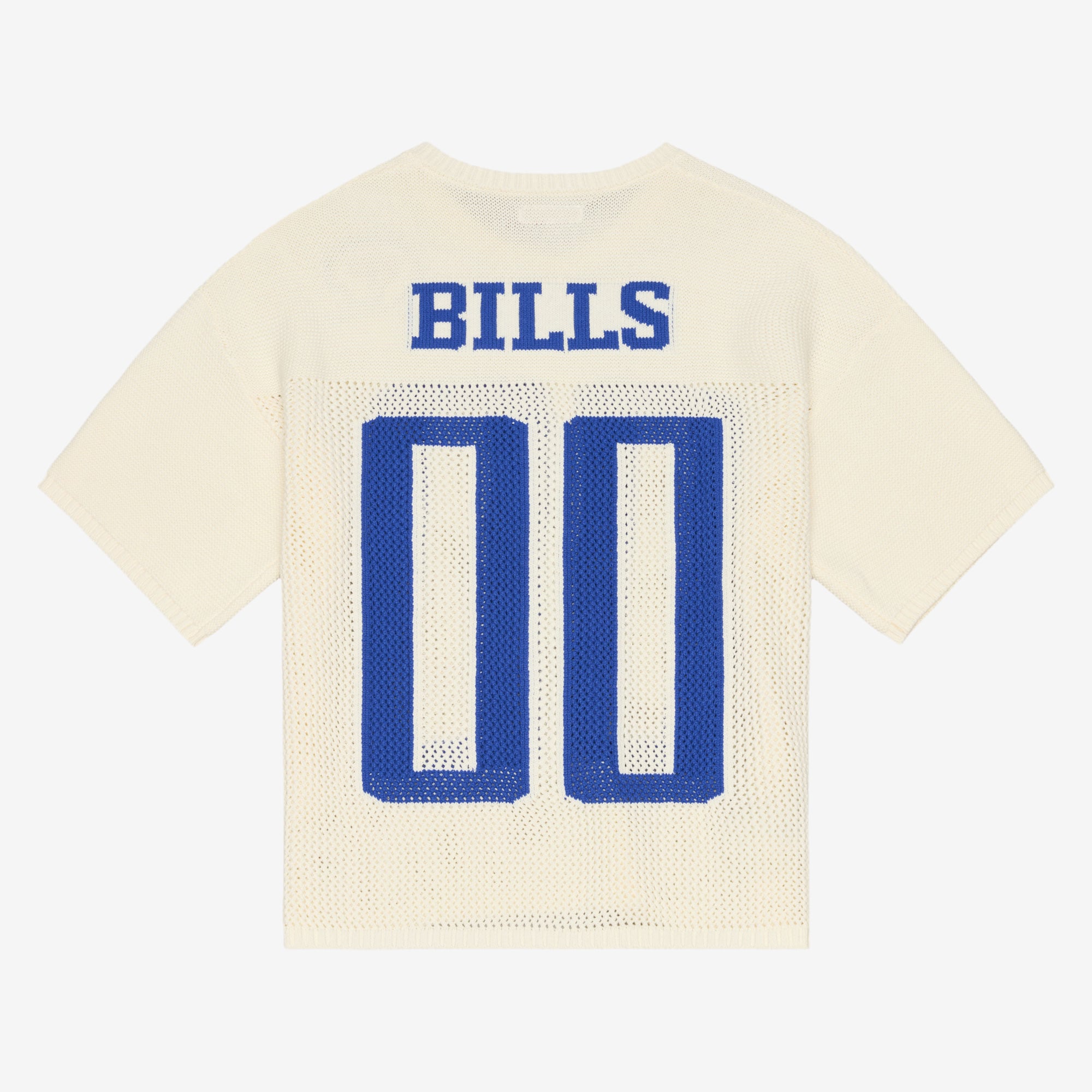 Maillot de baseball Mitchell & Ness crème Buffalo Bills Retro Roots à manches courtes pour homme