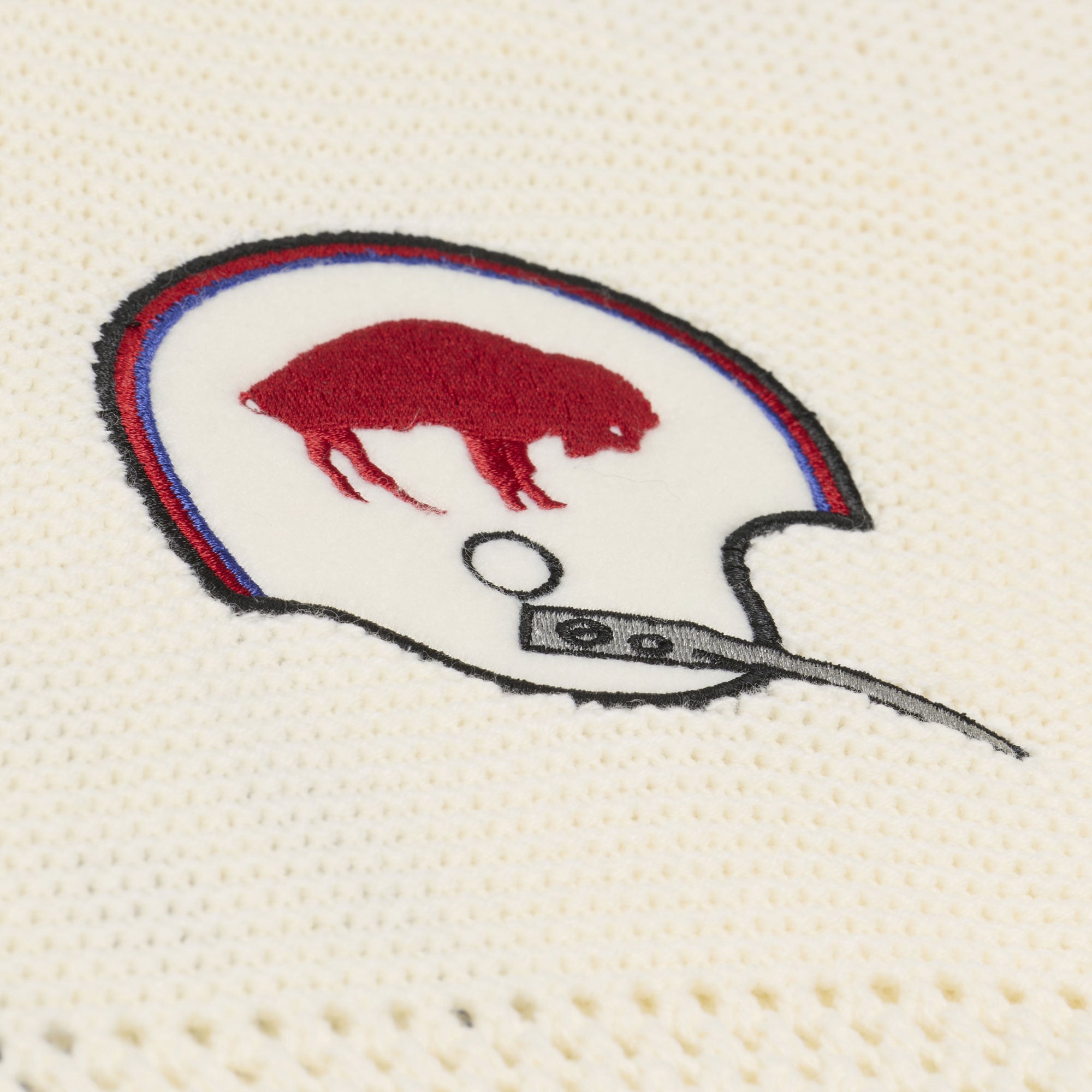 Maillot de baseball Mitchell & Ness crème Buffalo Bills Retro Roots à manches courtes pour homme