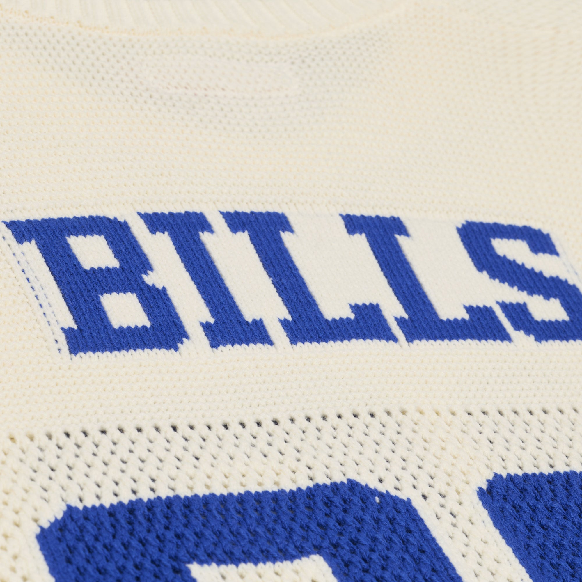 Maillot de baseball Mitchell & Ness crème Buffalo Bills Retro Roots à manches courtes pour homme