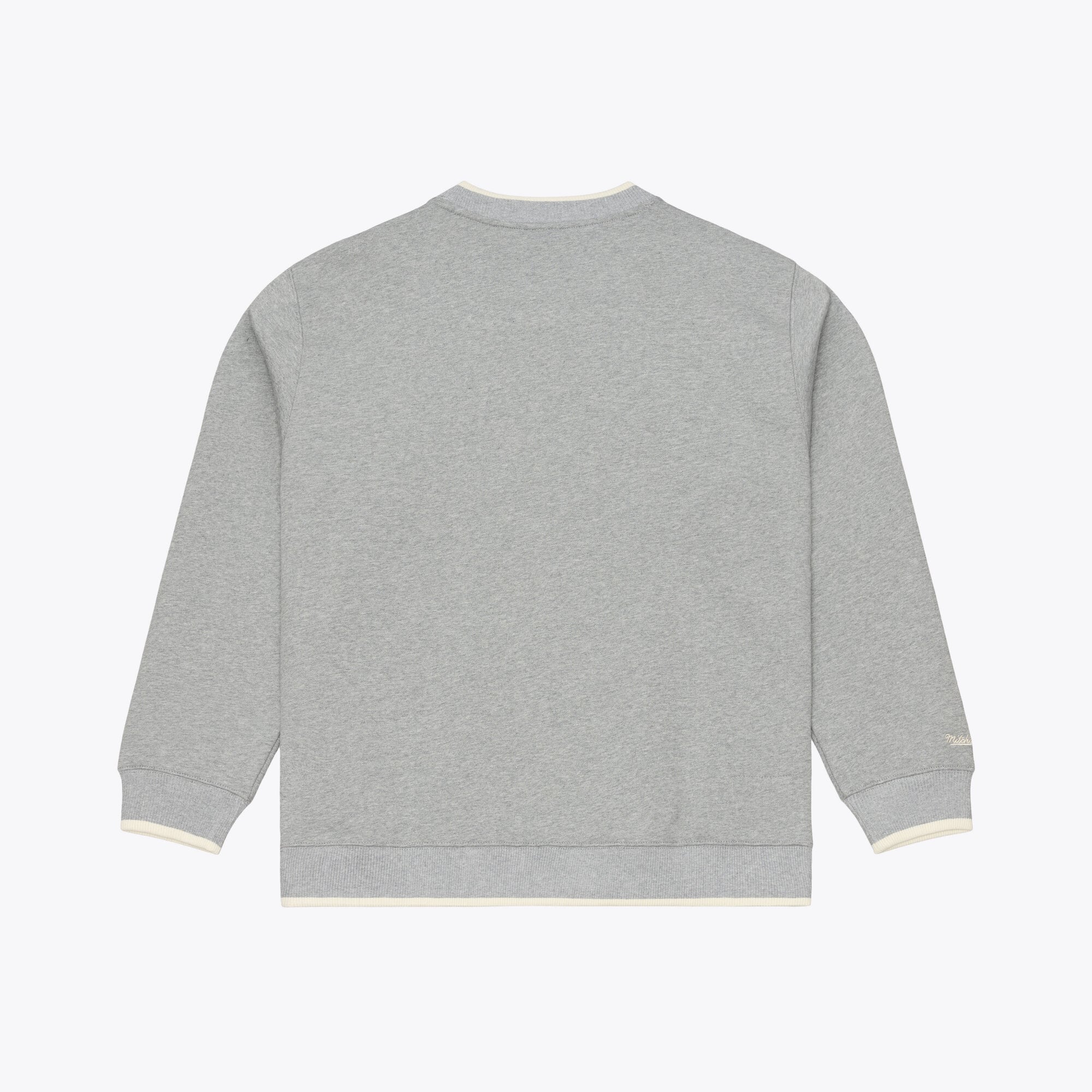 Sweat-shirt Mitchell & Ness Premium Essentials gris chiné pour homme, modèle Buffalo Bills.
