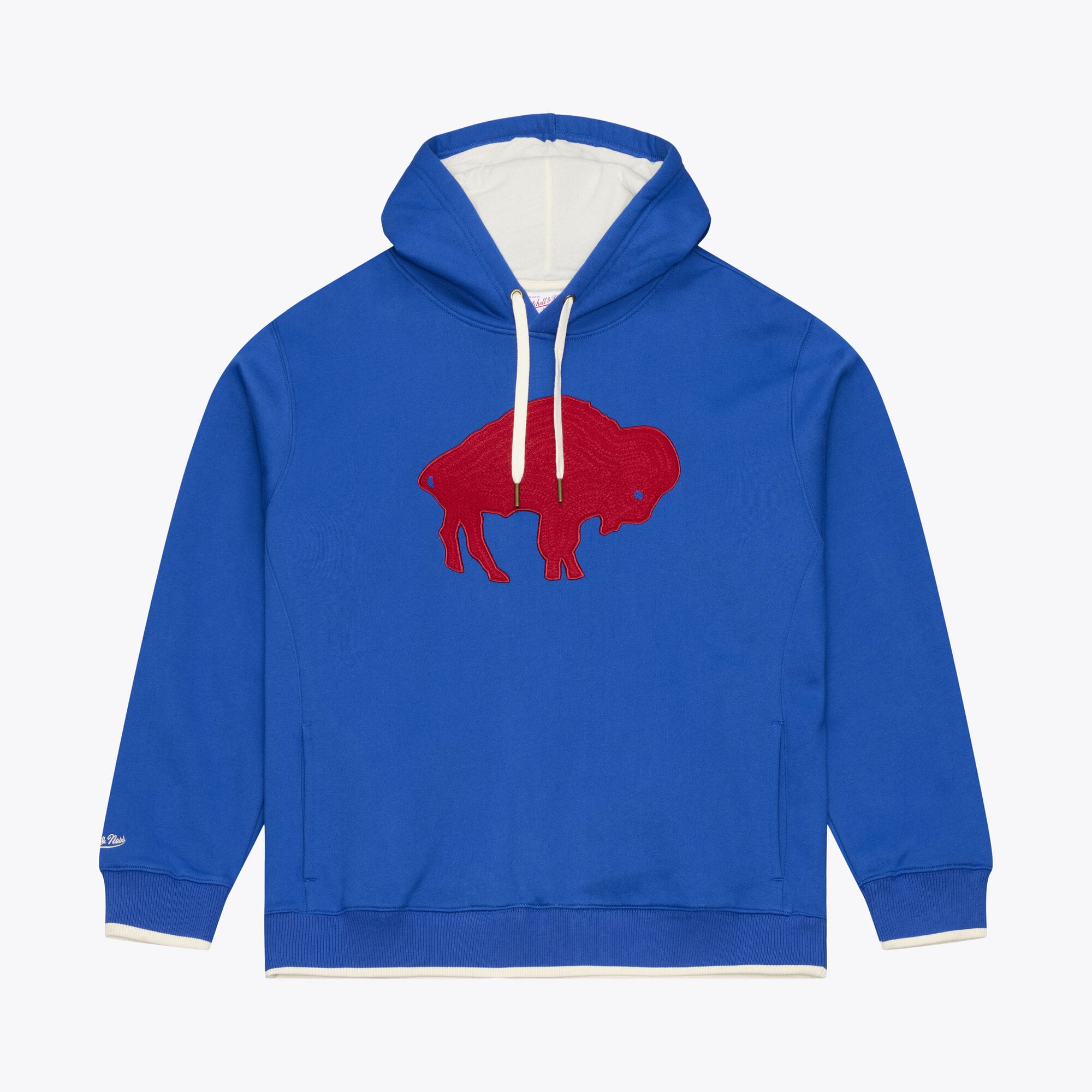 Sweat à capuche en polaire épaisse Mitchell & Ness Royal Buffalo Bills Premium Essentials pour homme