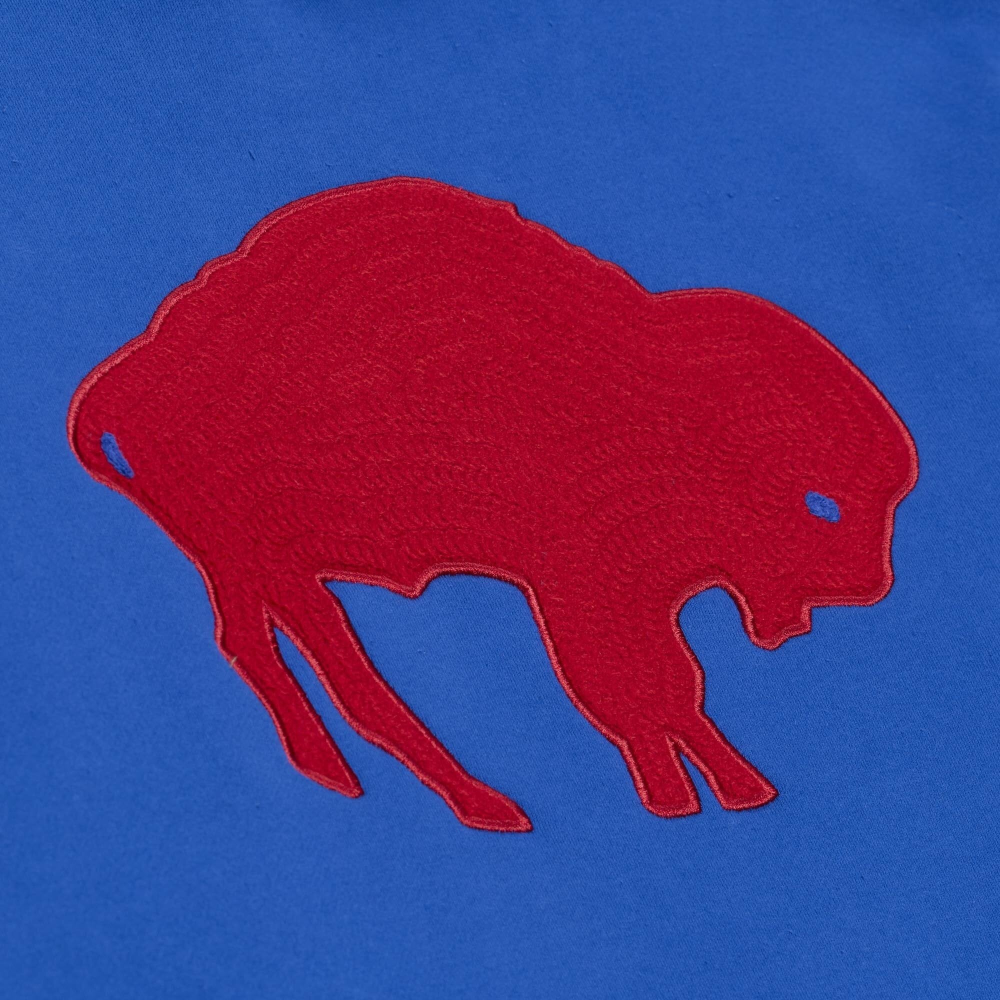 Sweat à capuche en polaire épaisse Mitchell & Ness Royal Buffalo Bills Premium Essentials pour homme