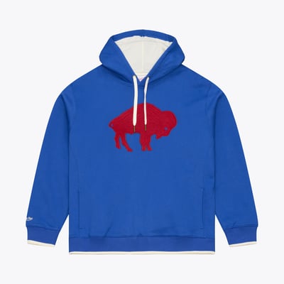 Buffalo Bills Mitchell & Ness Premium Essentials Heavyweight Fleece Hoodie - Royal