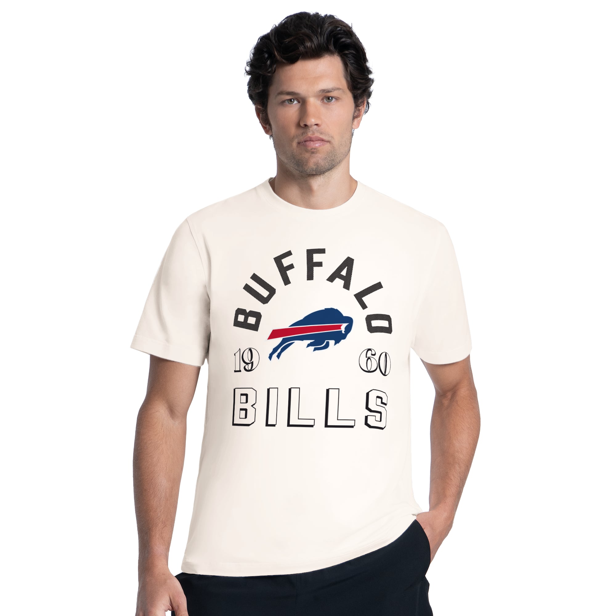 Men's MSX by Michael Strahan Cream Buffalo Bills Ultimate Graphic T-Shirt